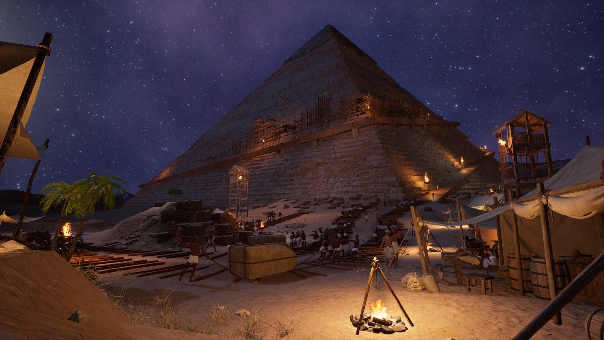 calm body of water near alp mountains during nighttime