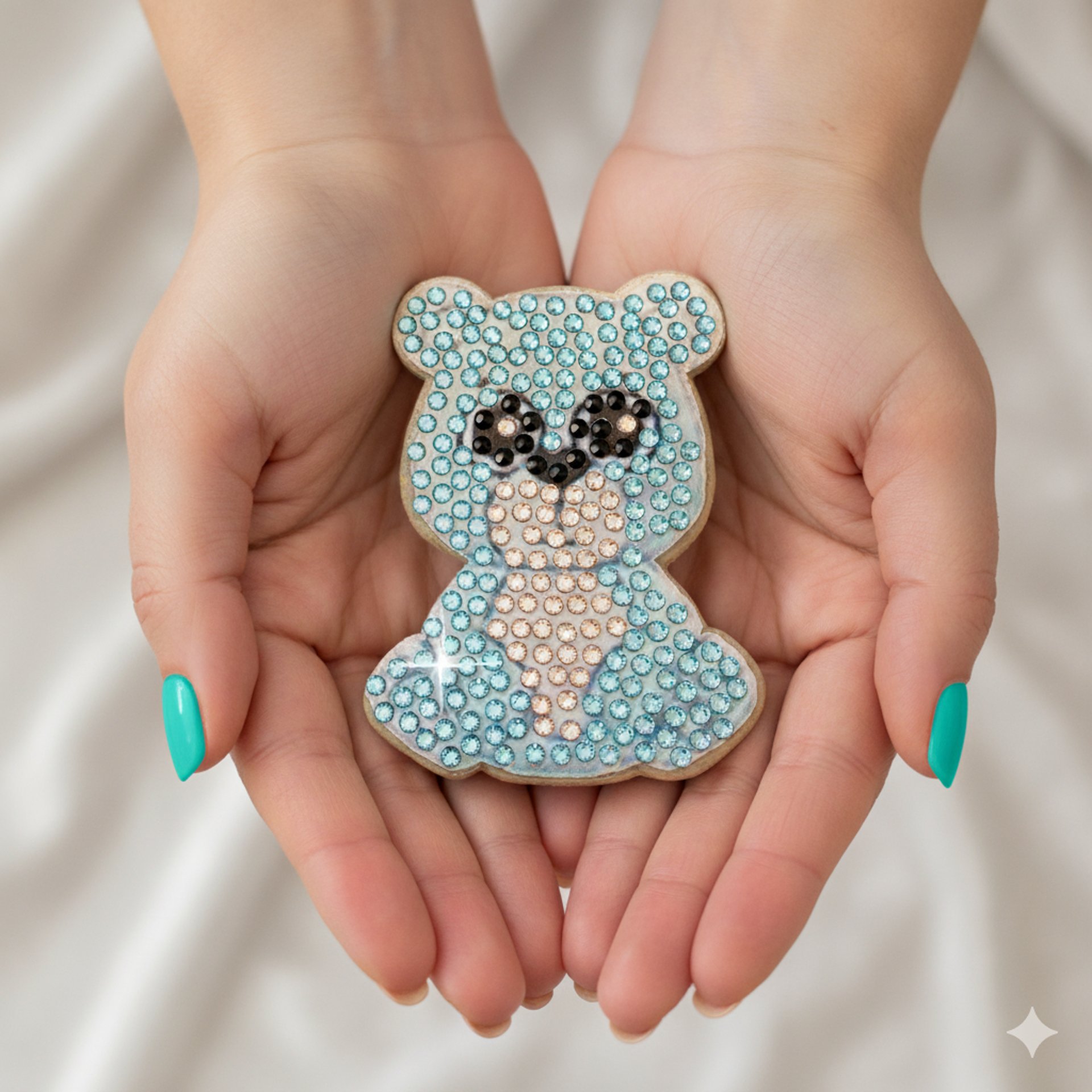 Handmade Diamond Painting Compact Mirror