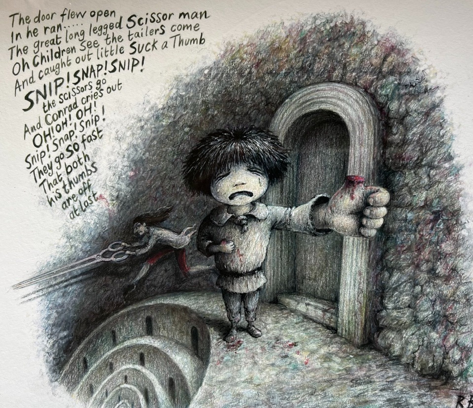 an abstract photo of a curved building with a blue sky in the background