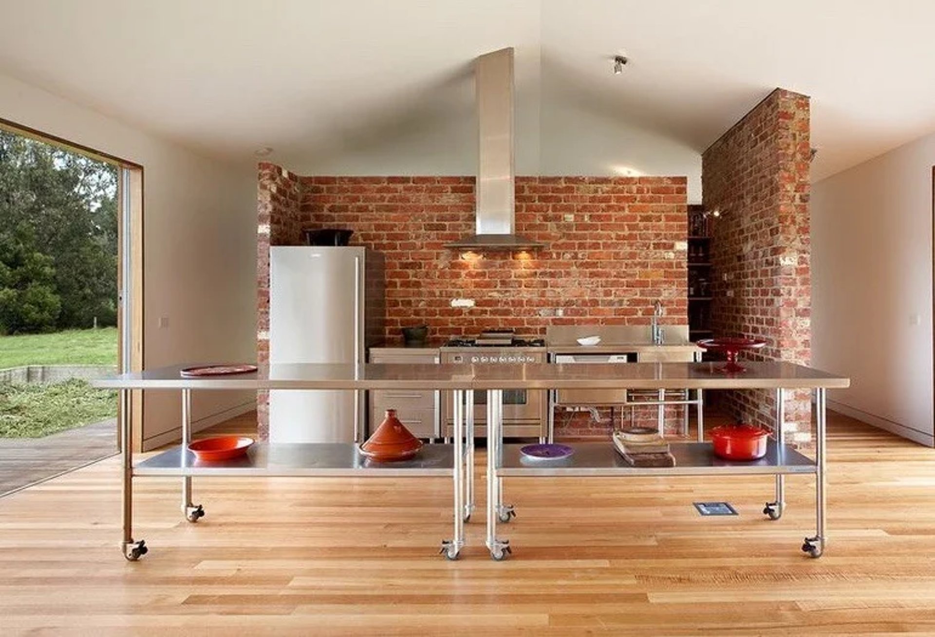 Commercial kitchen stove and prep area featured on our Frequently Asked Questions page.