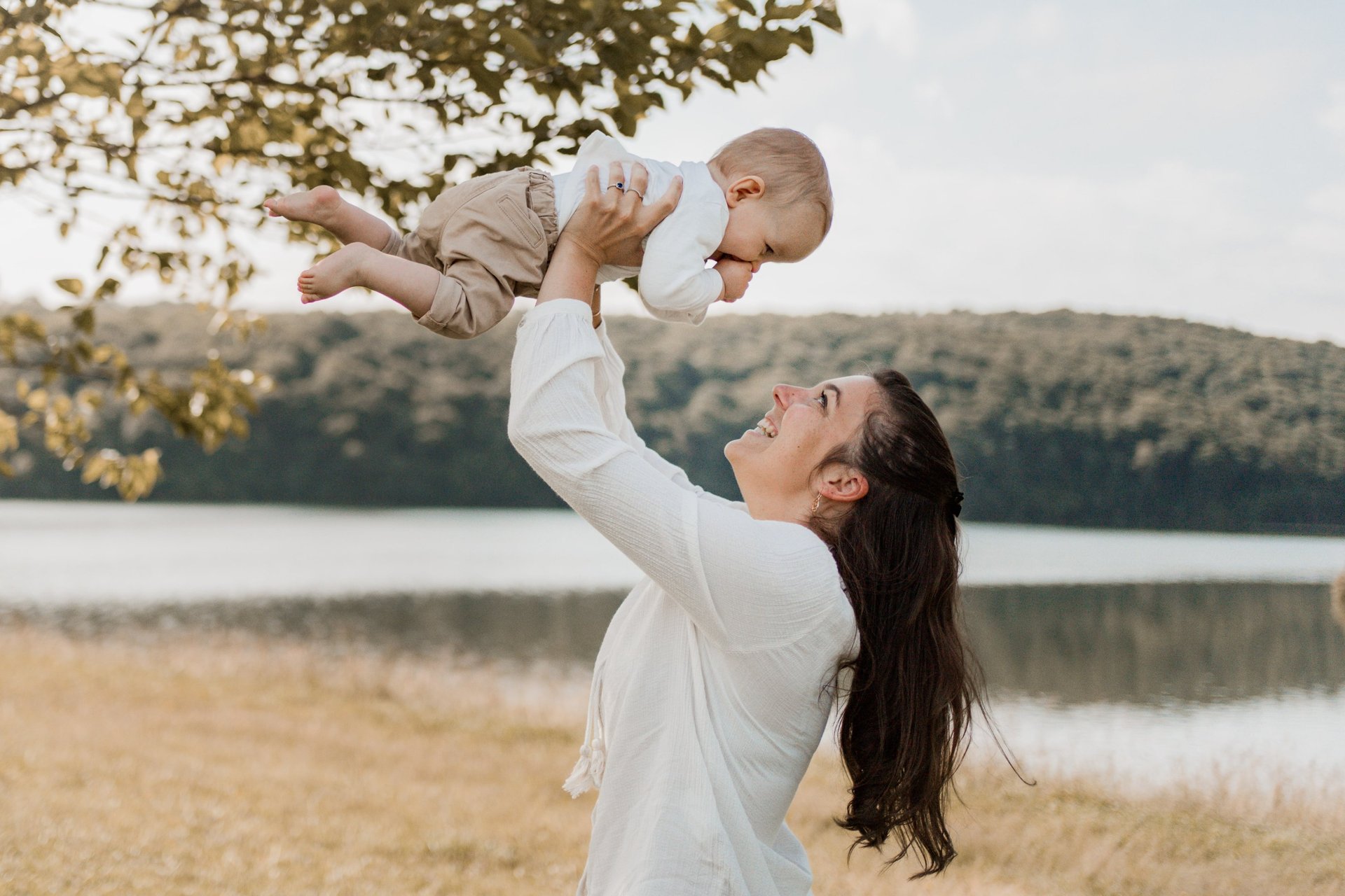maman et son bebe lors d'une seance photo
