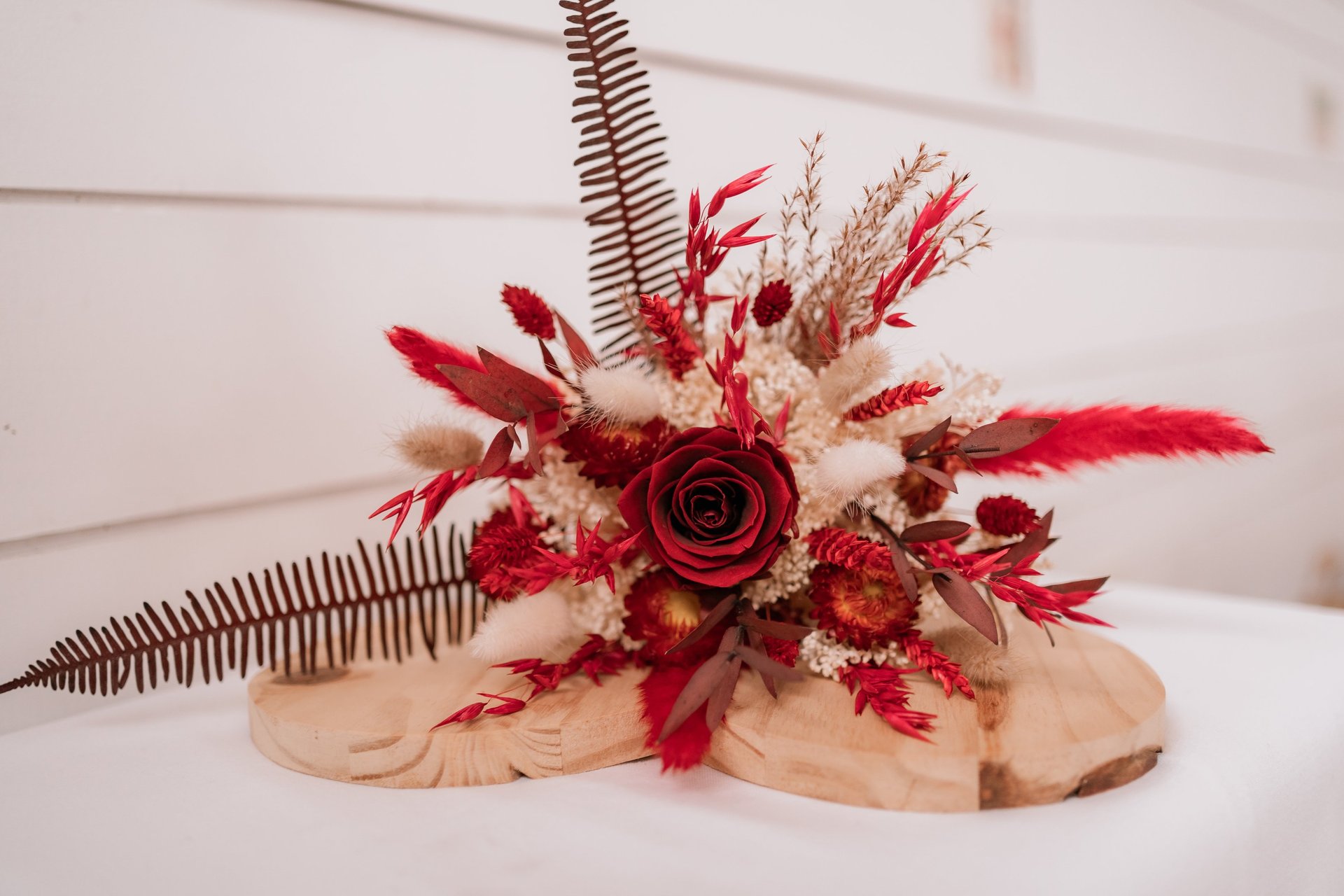 Bouquet de fleurs séchées pour la Saint Valentin