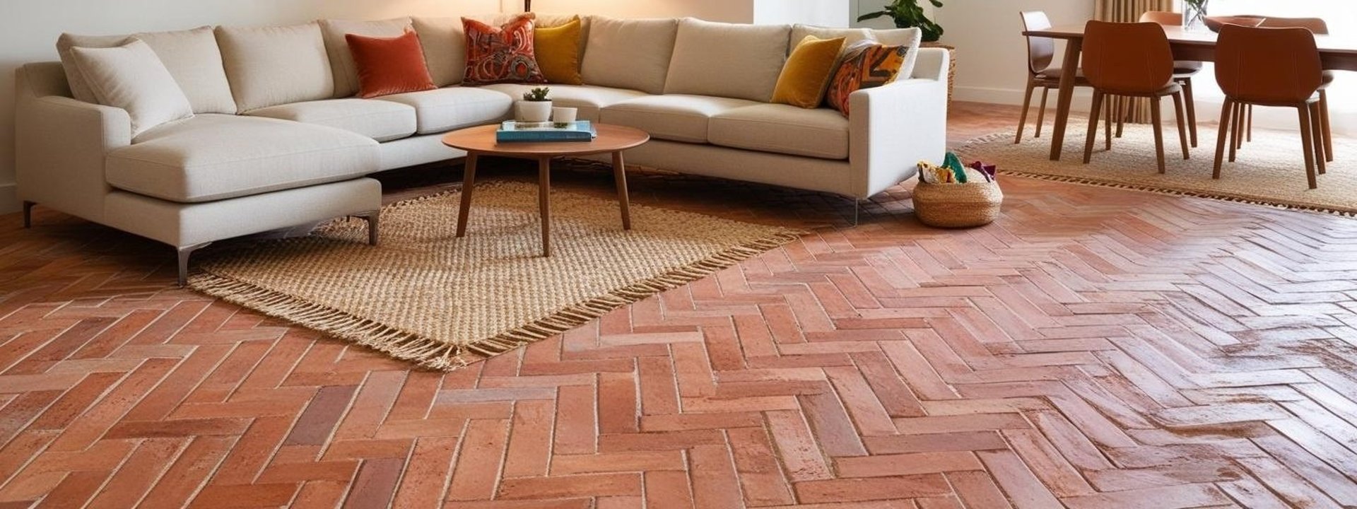 tomettes tere cuite artisanales pose chevron