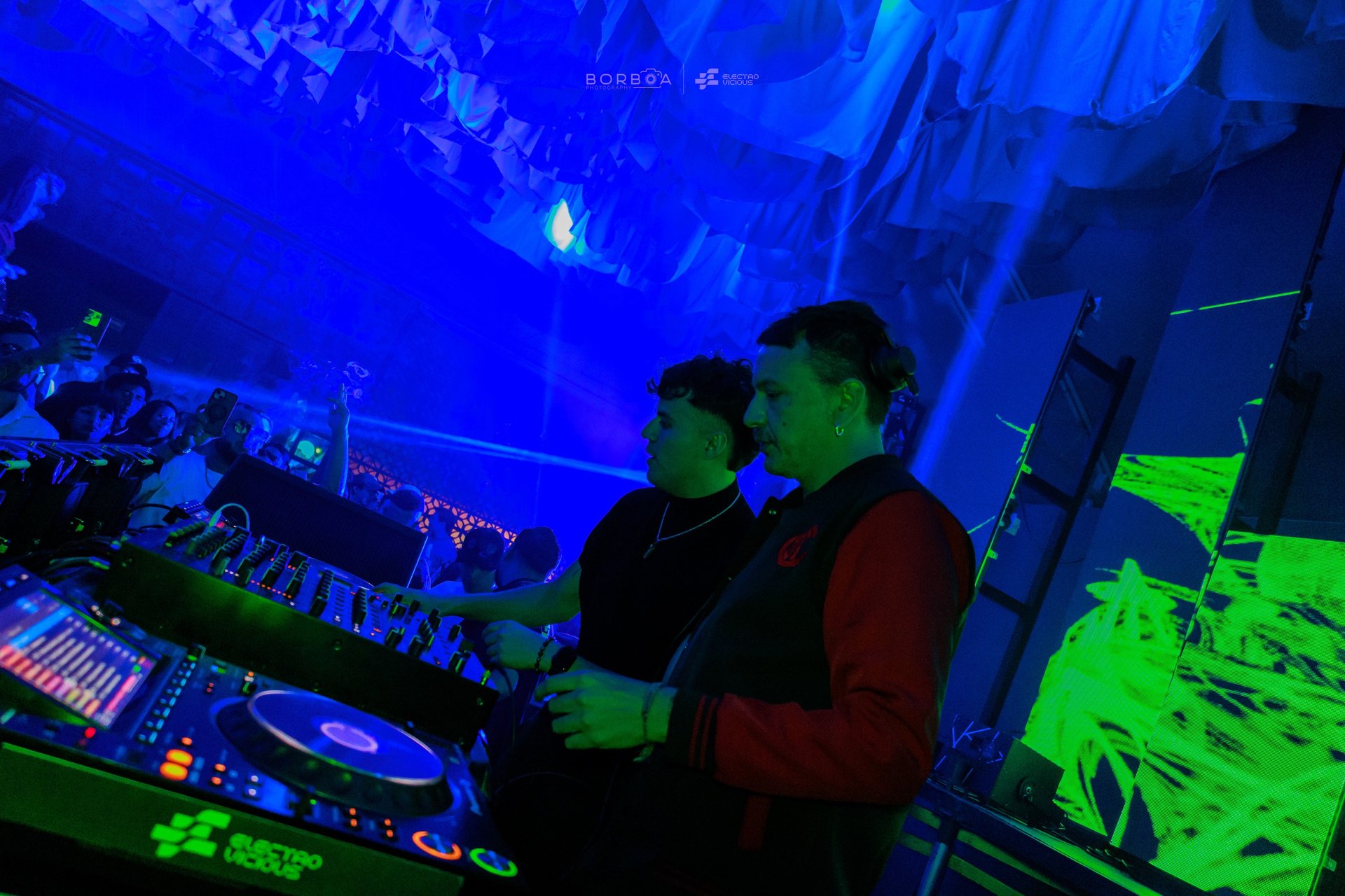 black blue and yellow textile