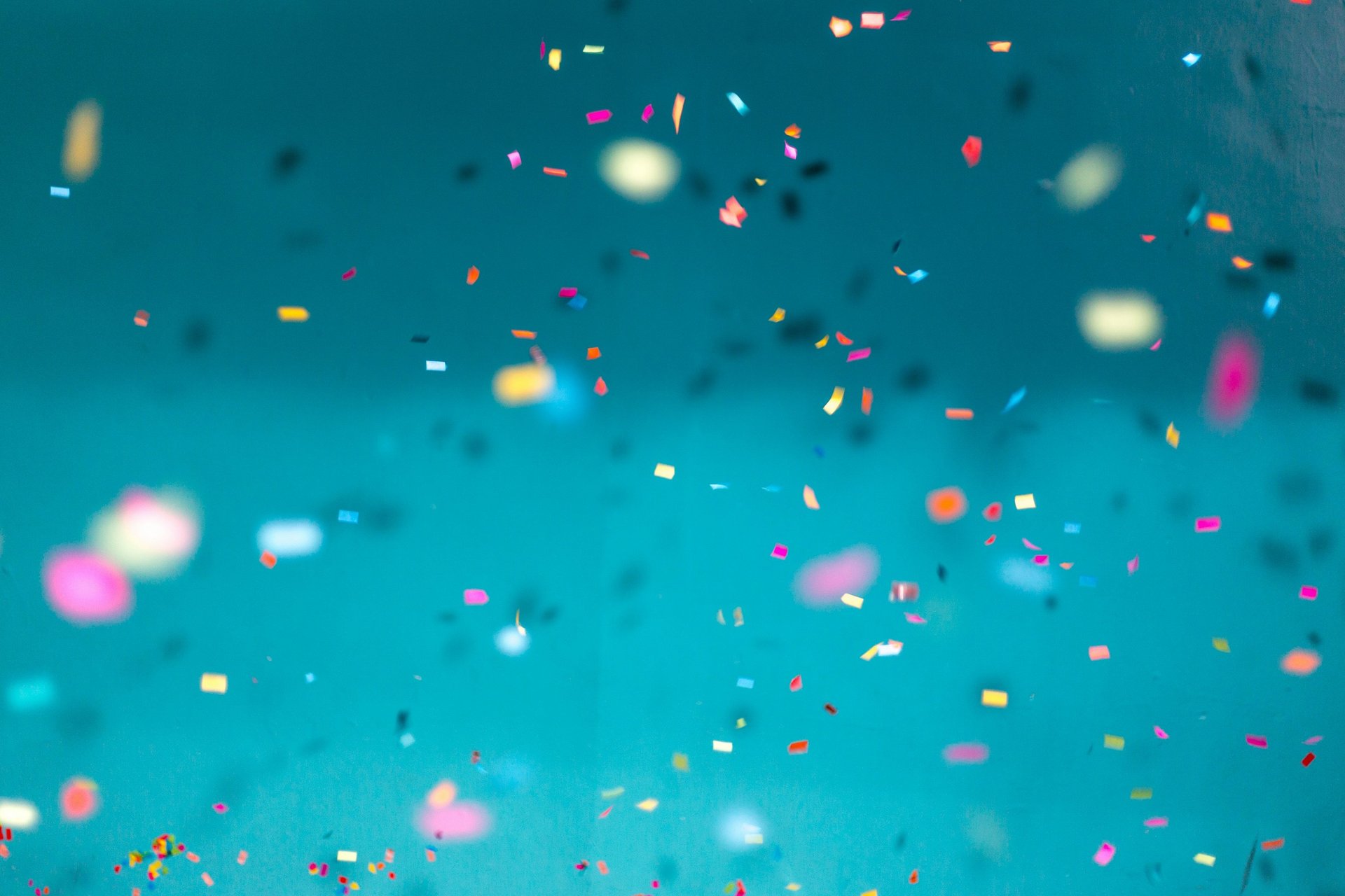 Pluie de confettis