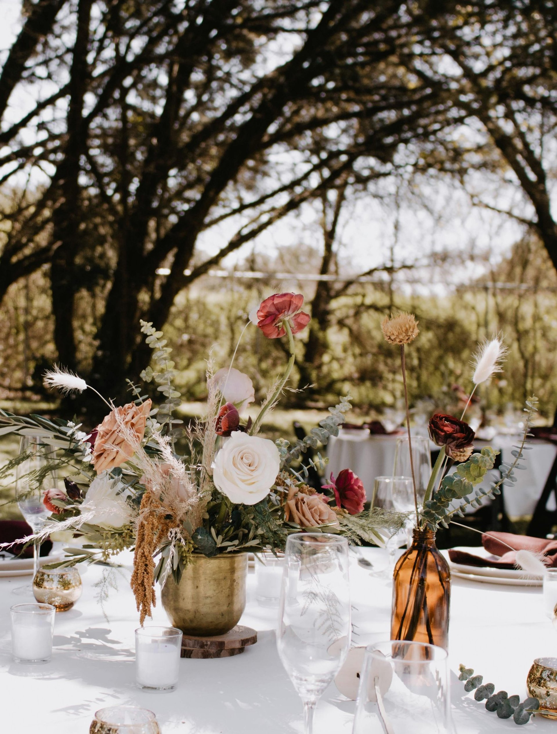 Table de mariage champêtre