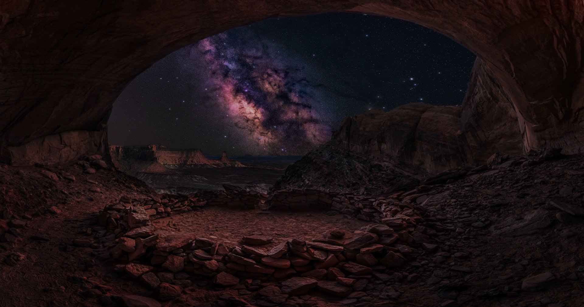 camping under black sky
