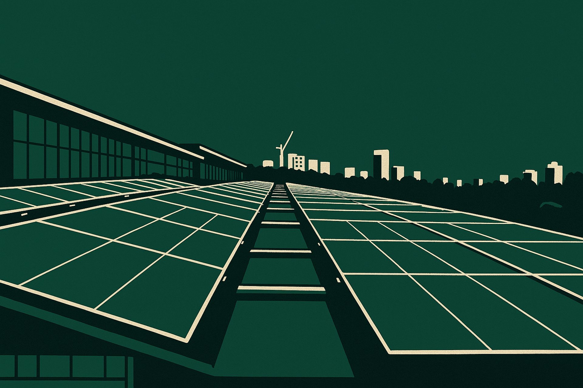 black and white solar panels