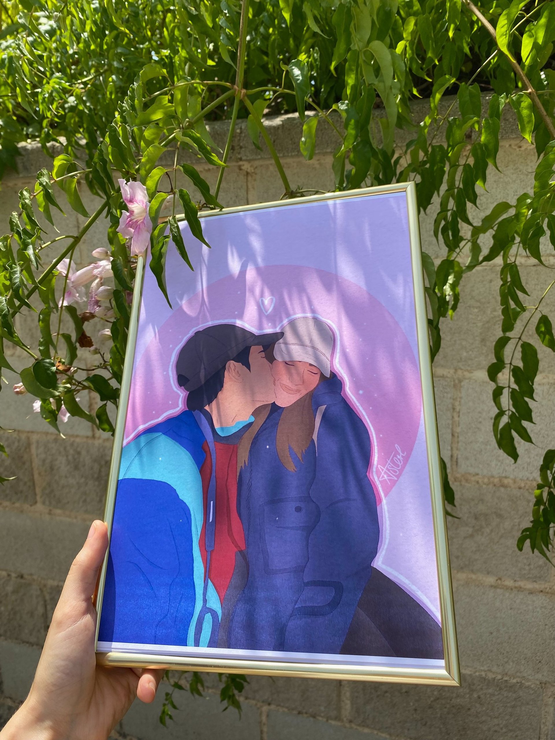 person wearing grey knit sweater