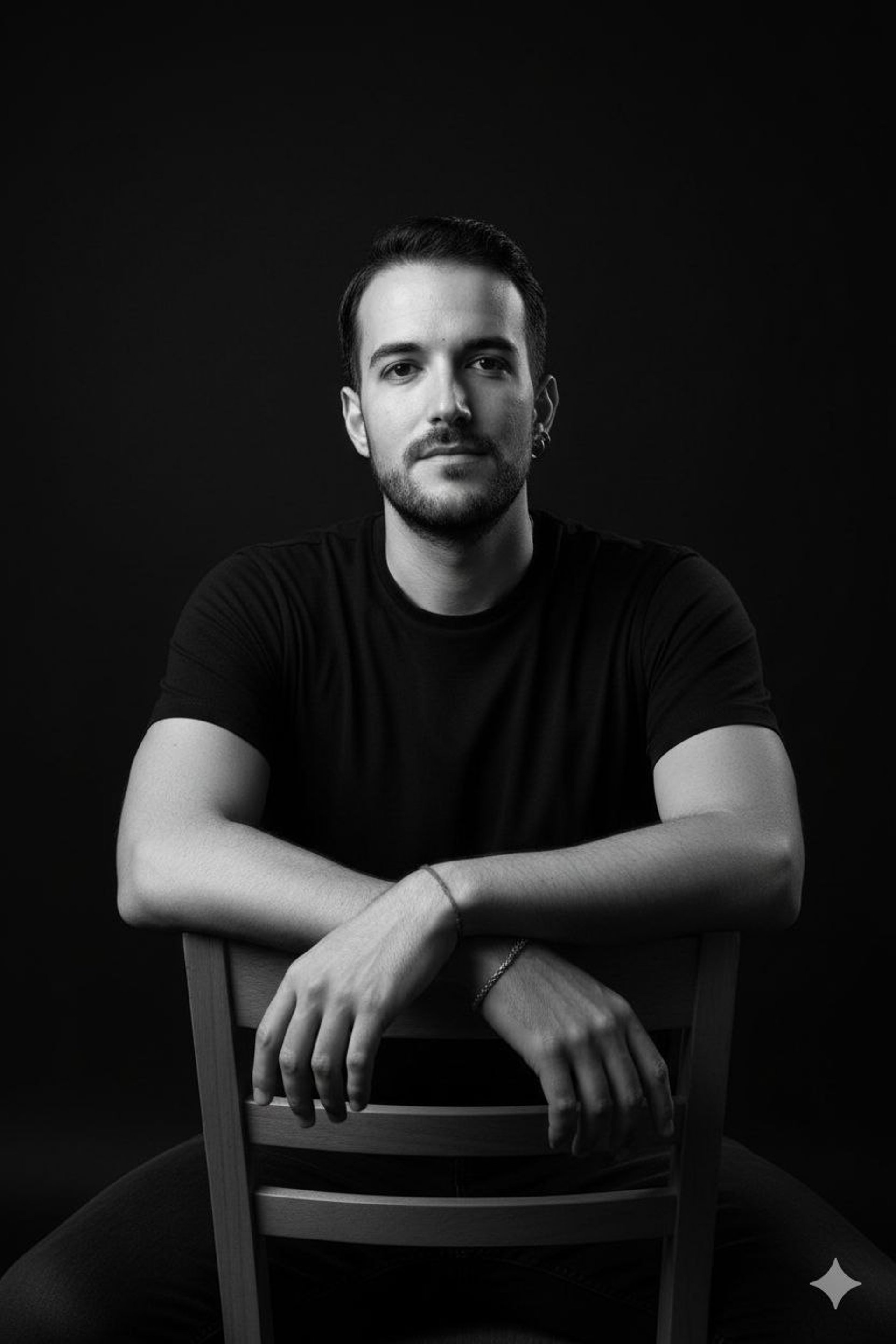 an abstract photo of a curved building with a blue sky in the background