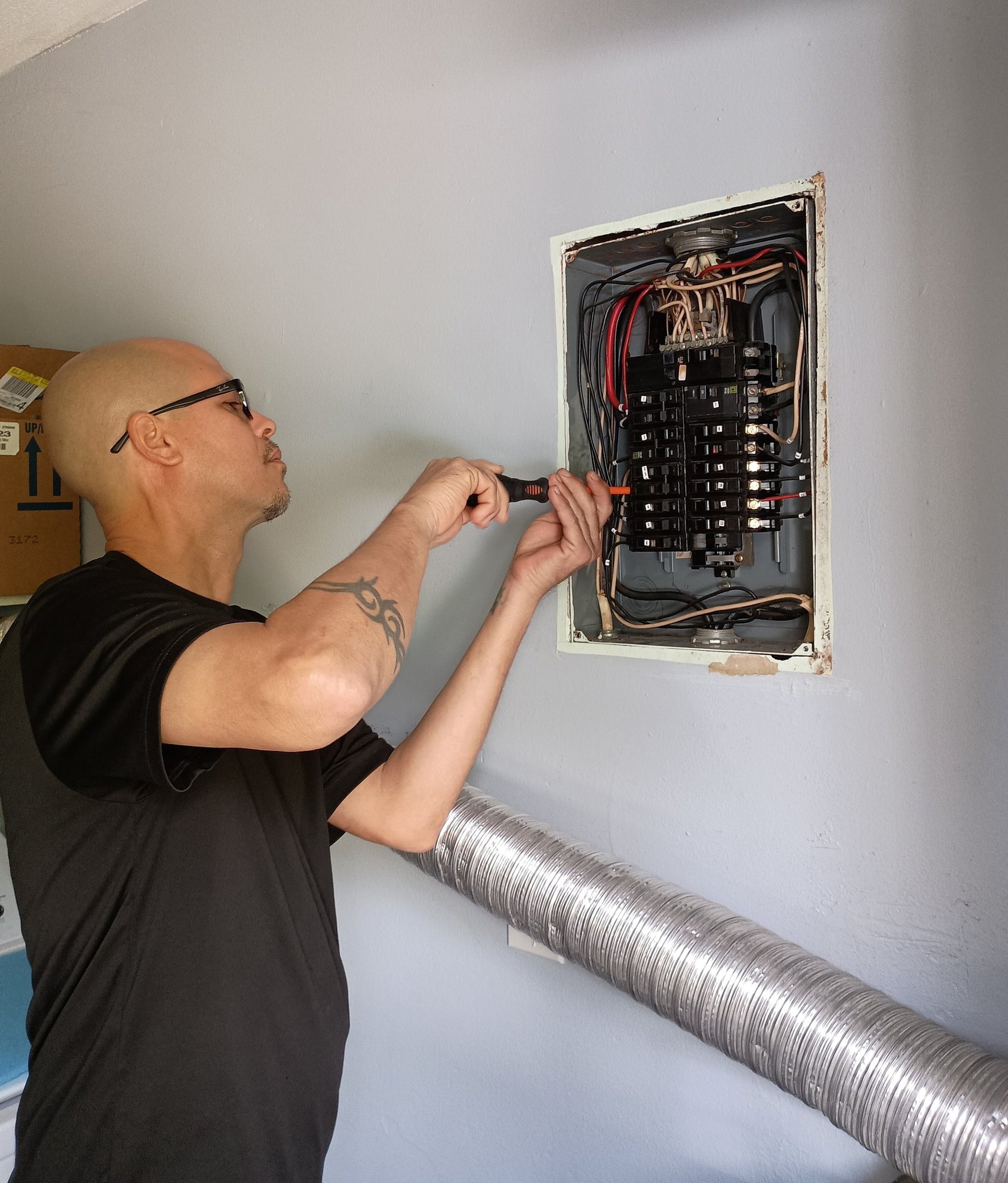 Level 2 EV charger installation – home garage