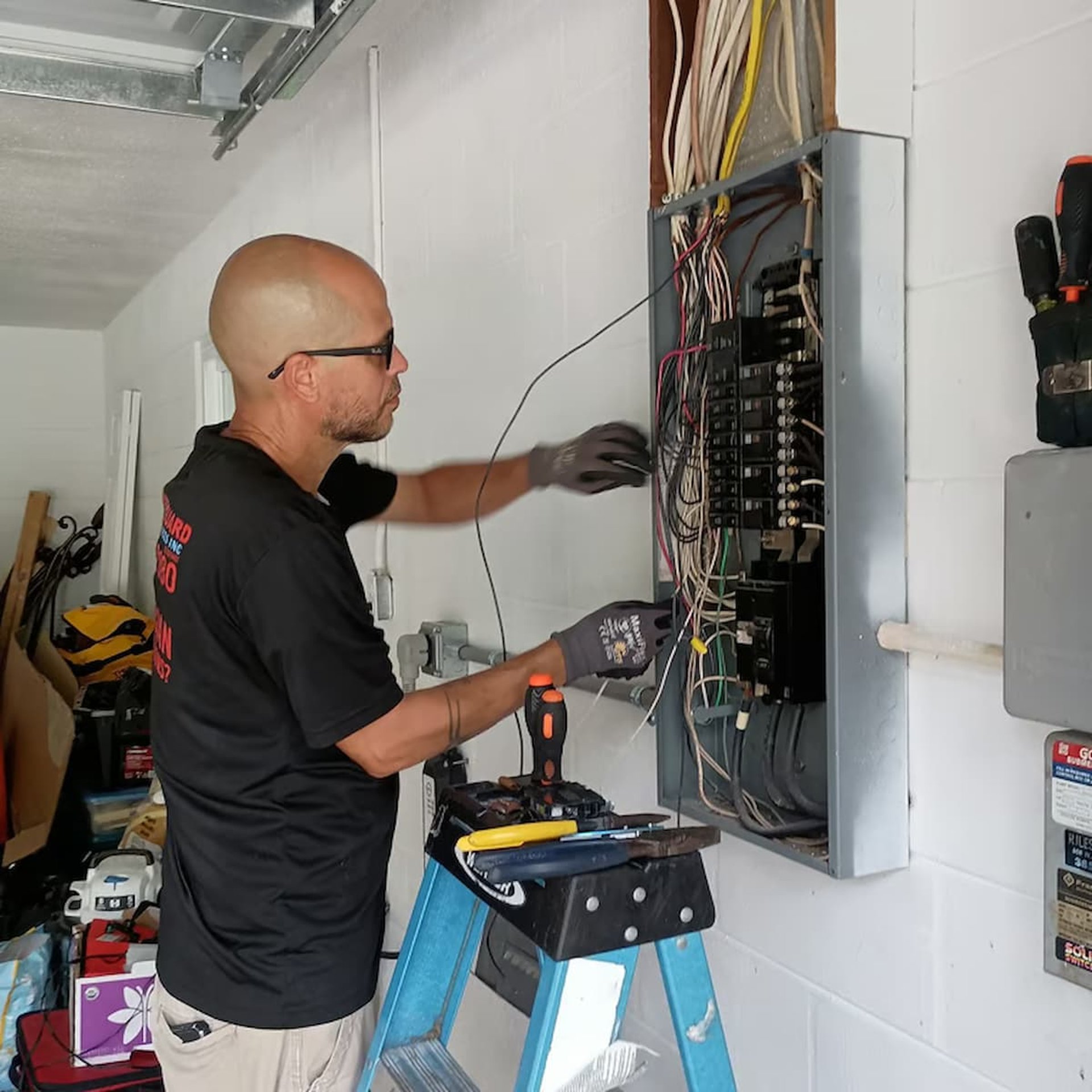 Level 2 EV charger installation – home garage