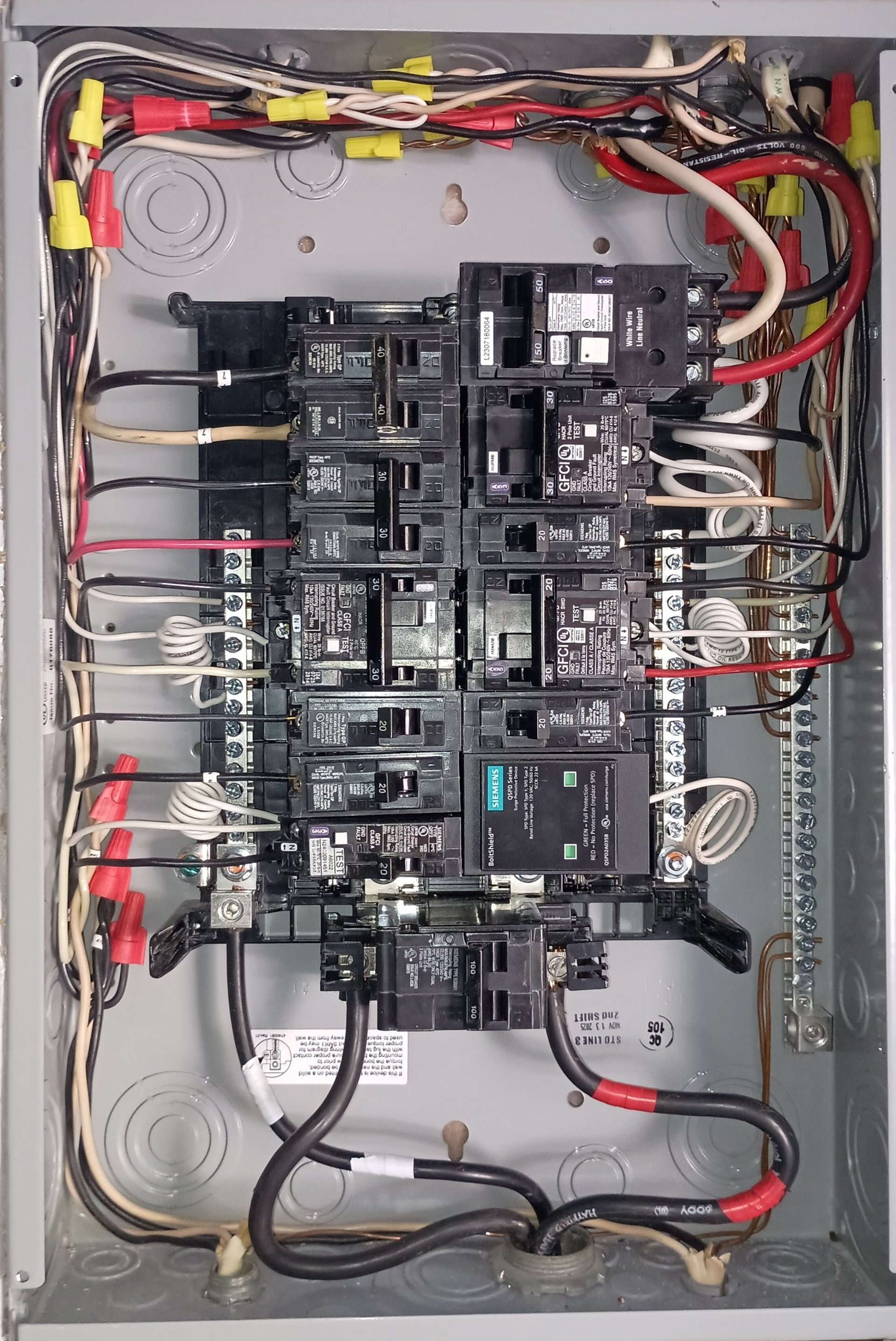 Breaker box upgrade – modern NEC 2023 installation