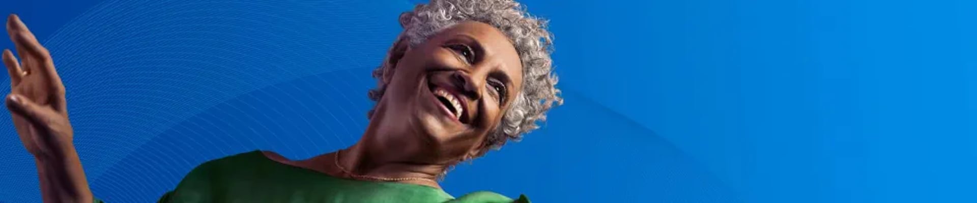 an abstract photo of a curved building with a blue sky in the background