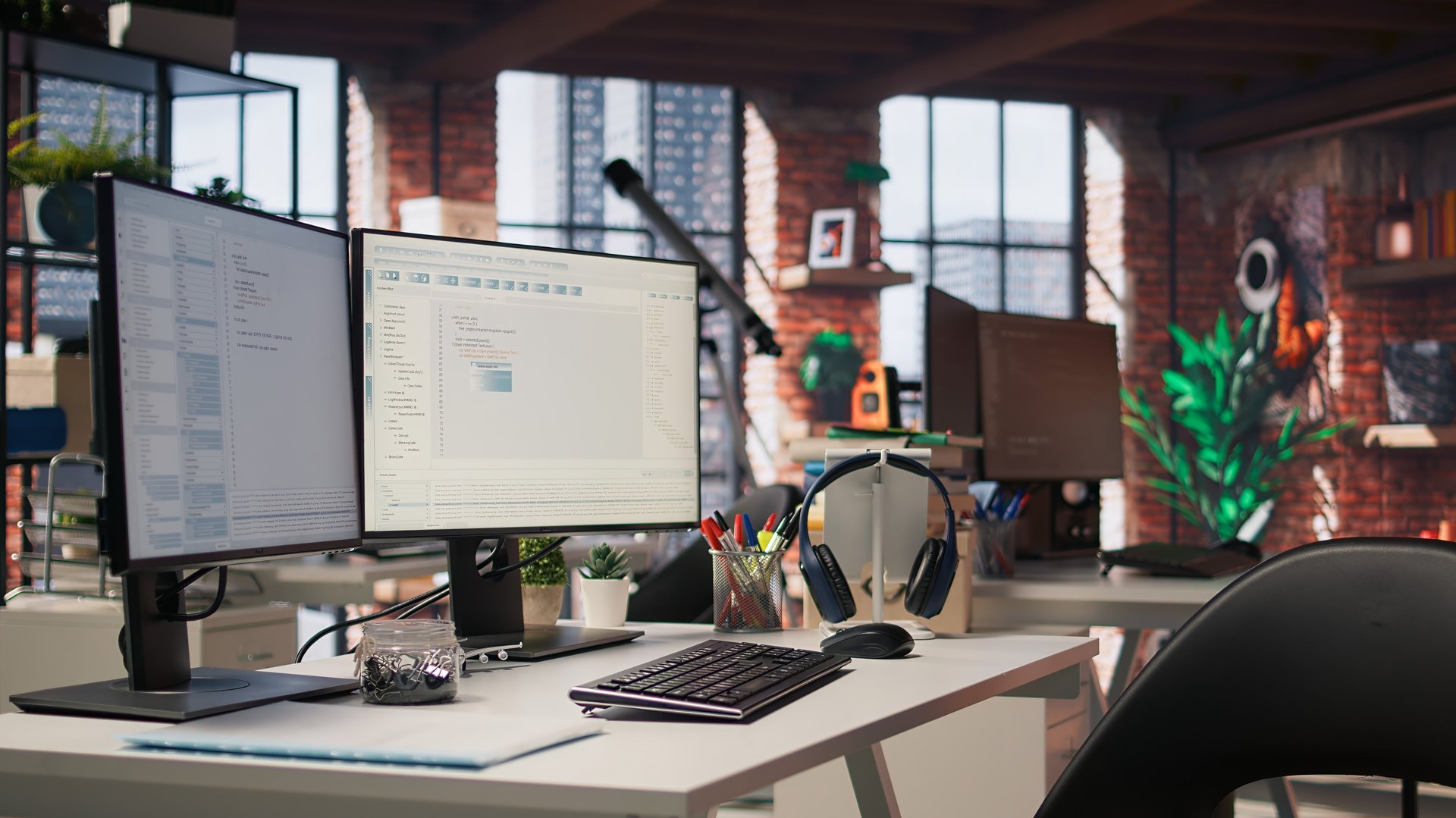 gray computer monitor