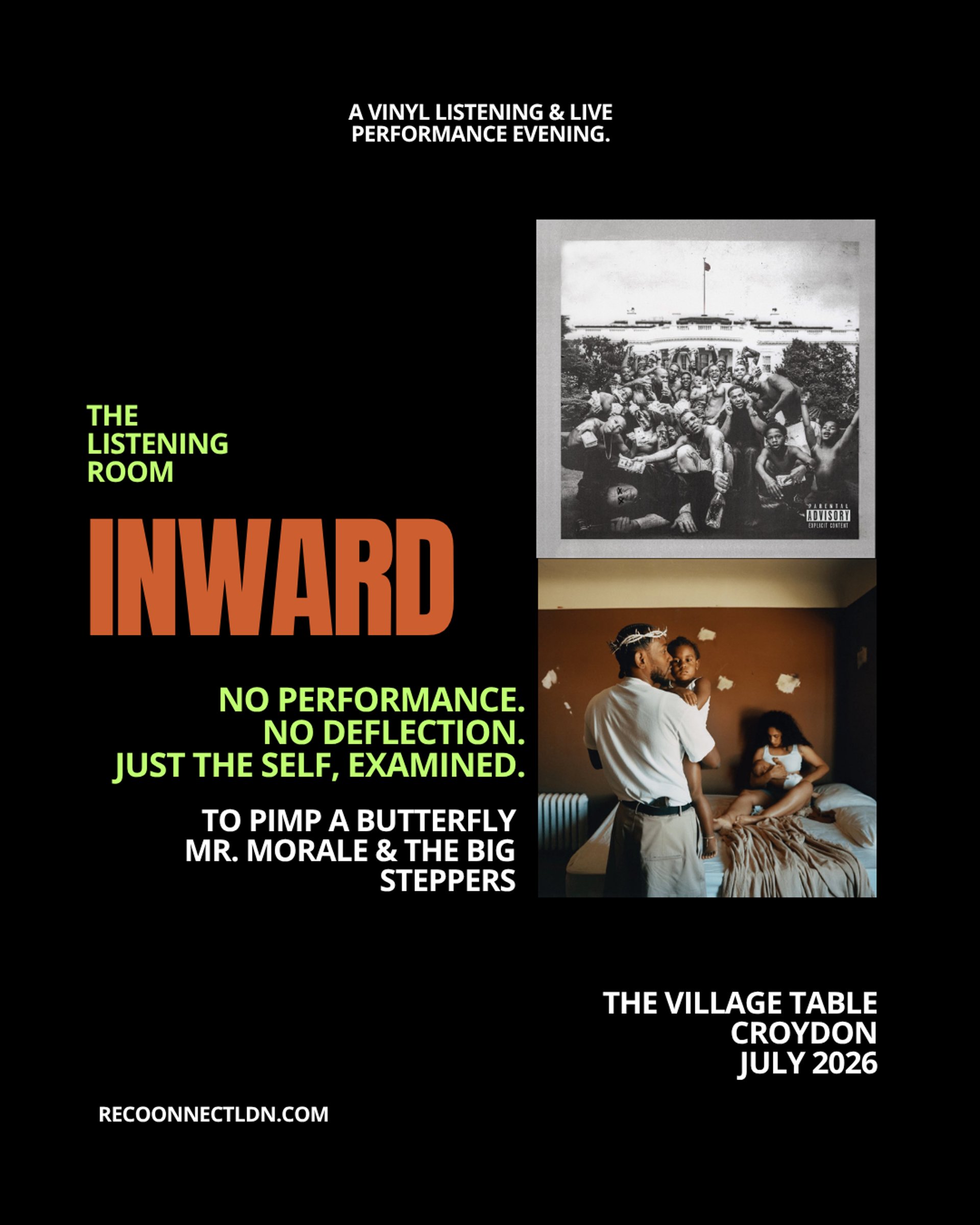 Reconnect: The Listening Room | The Village Table Croydon