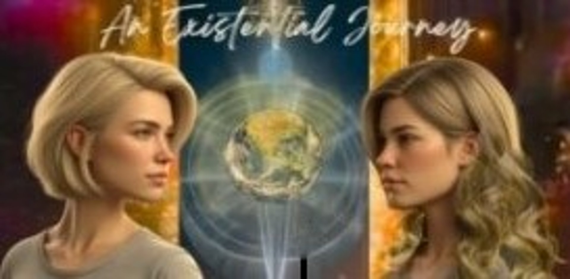 an abstract photo of a curved building with a blue sky in the background