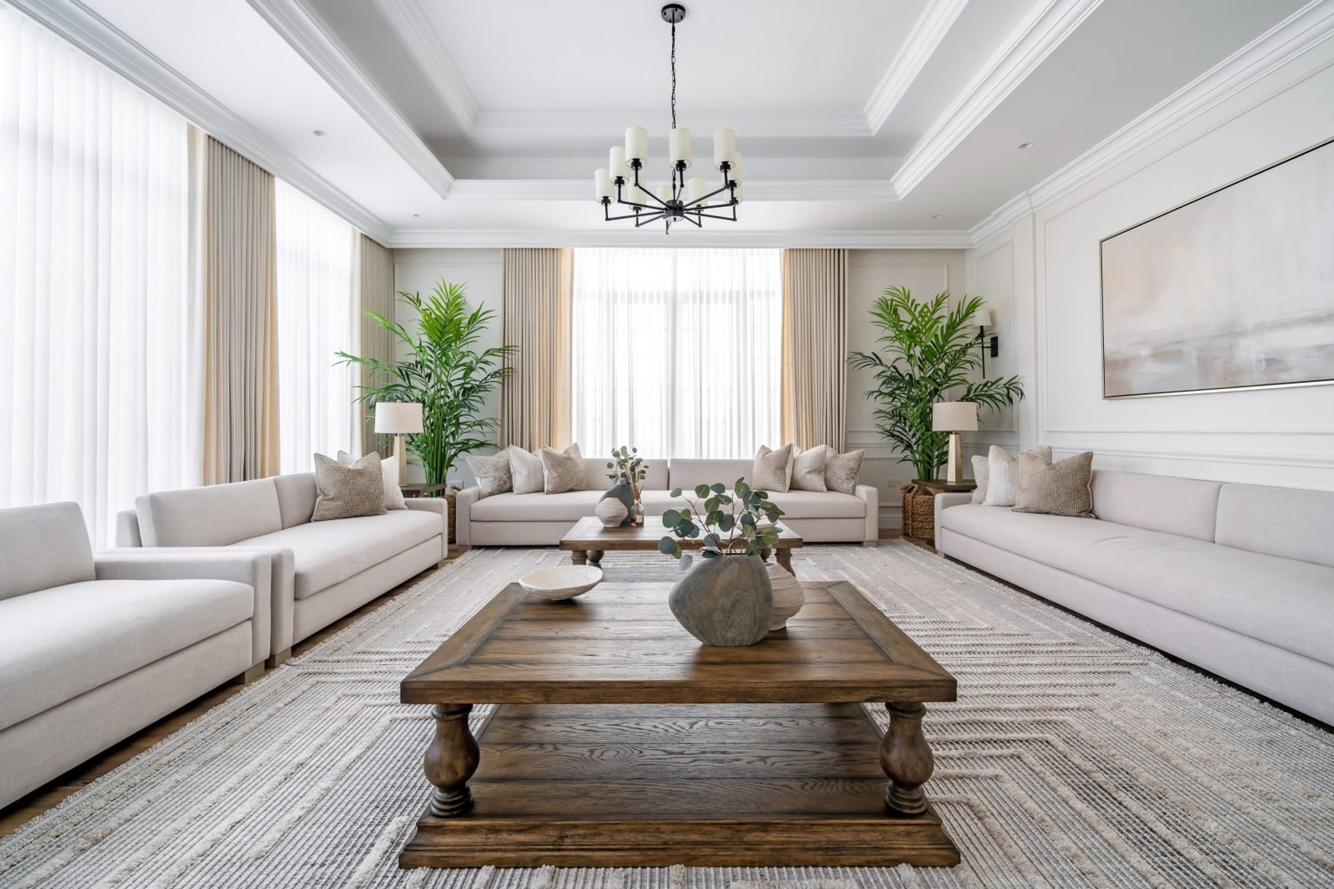an abstract photo of a curved building with a blue sky in the background