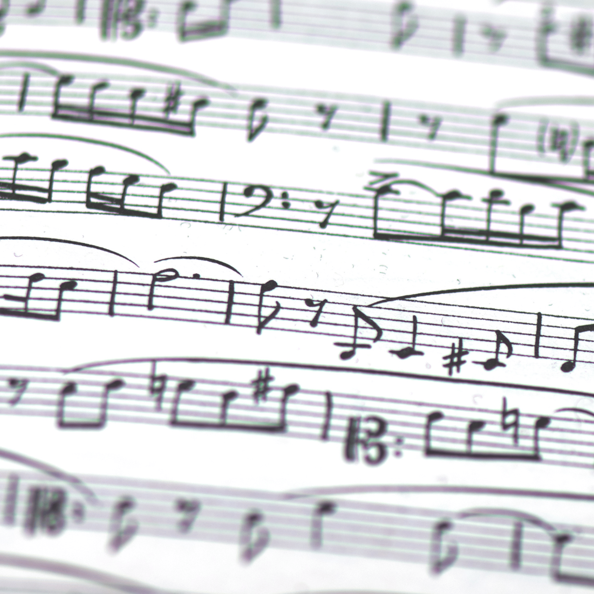 an open book with musical notes on it