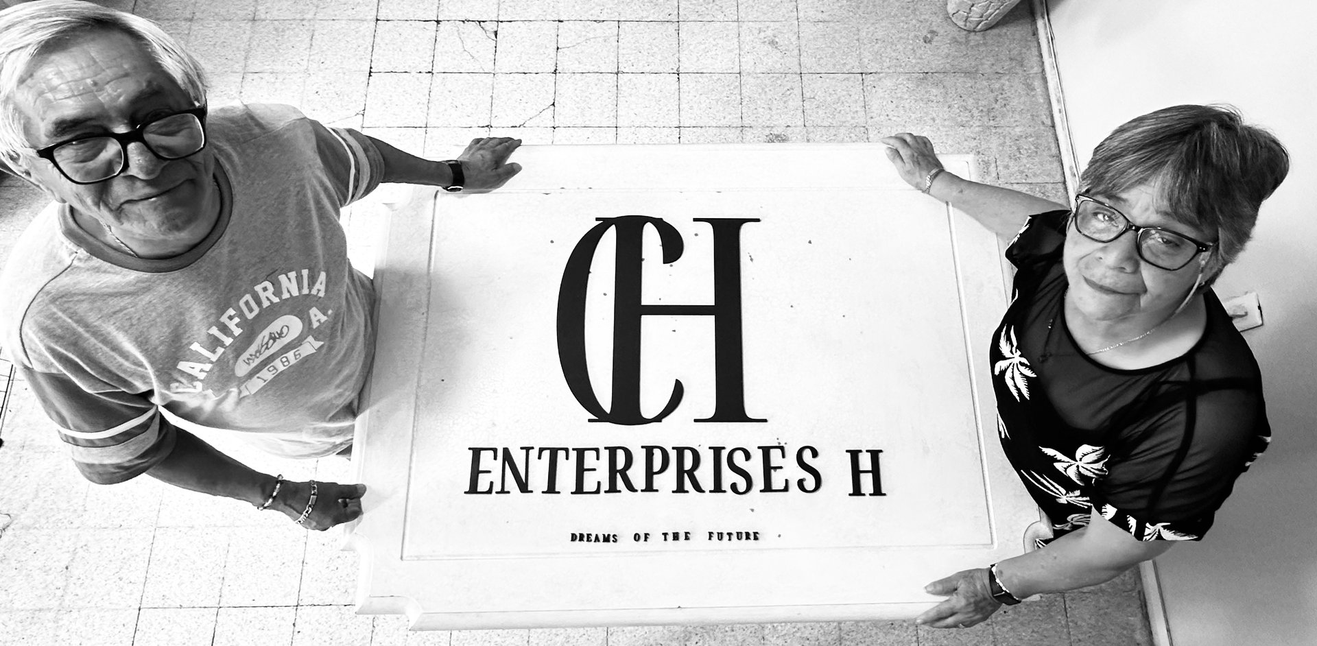 an abstract photo of a curved building with a blue sky in the background