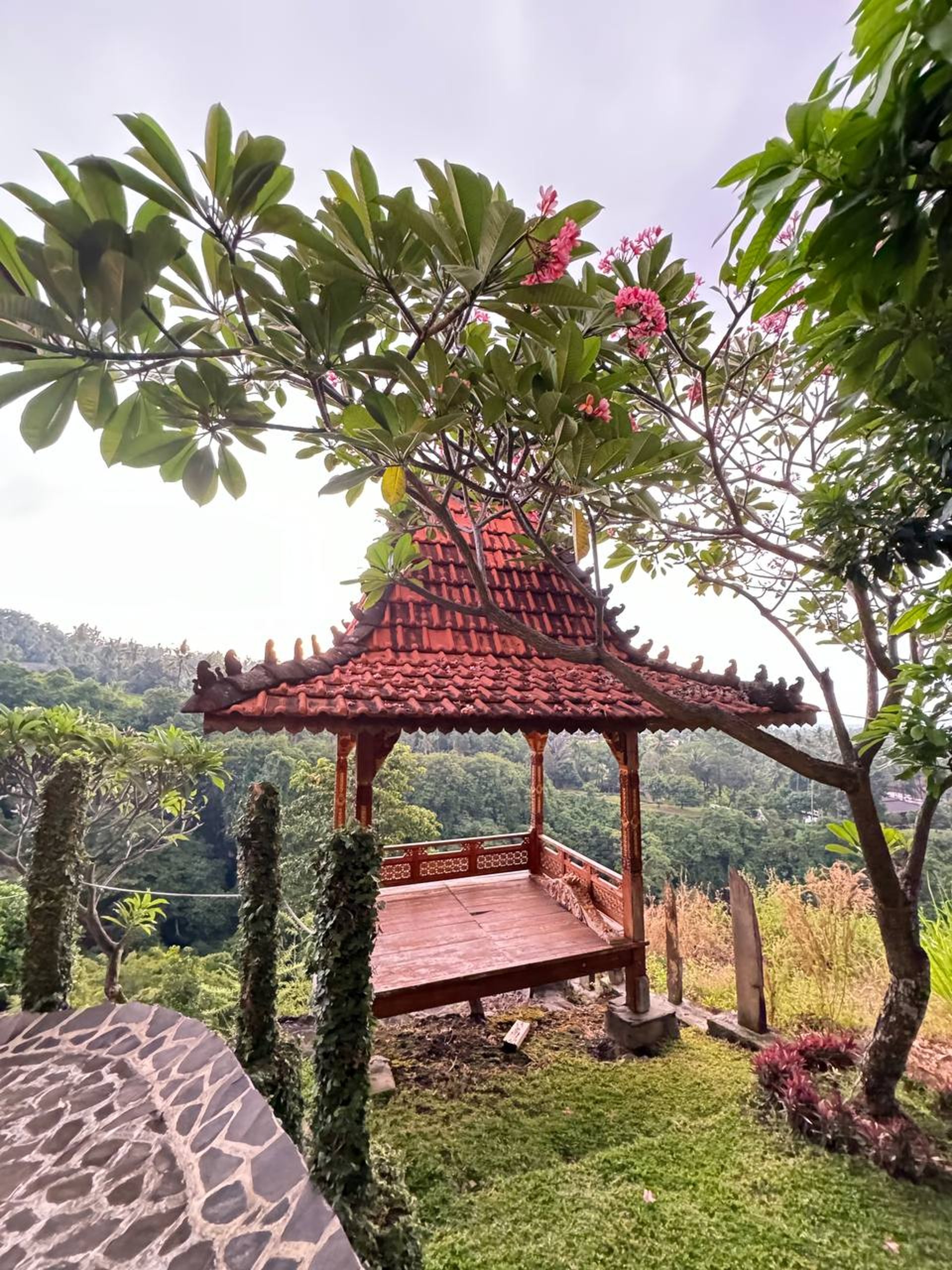 Careful selection of antique teak wood ensuring quality durability and authenticity for Joglo construction