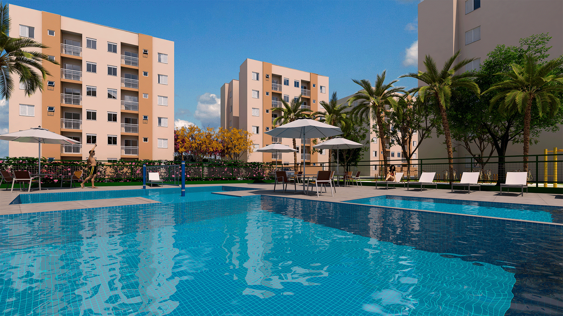 woman wearing yellow long-sleeved dress under white clouds and blue sky during daytime