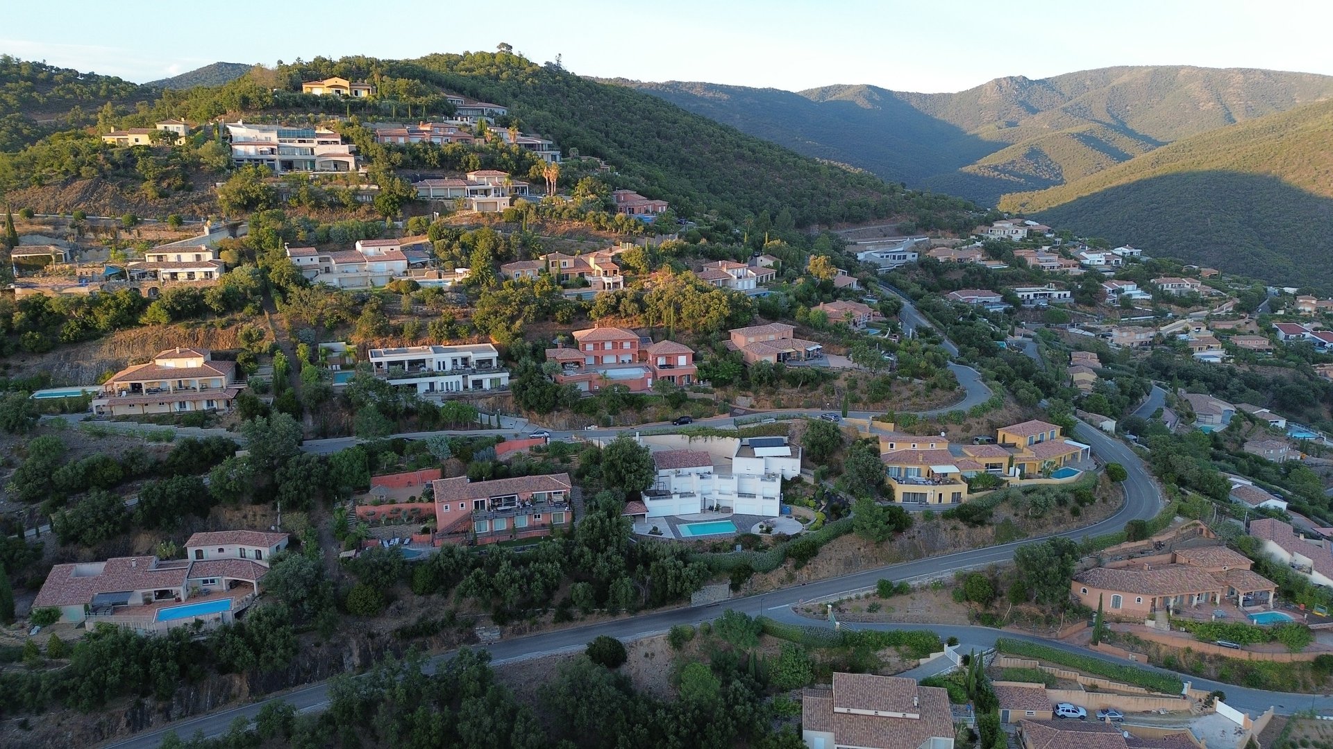 aerial view photography of asphalt road