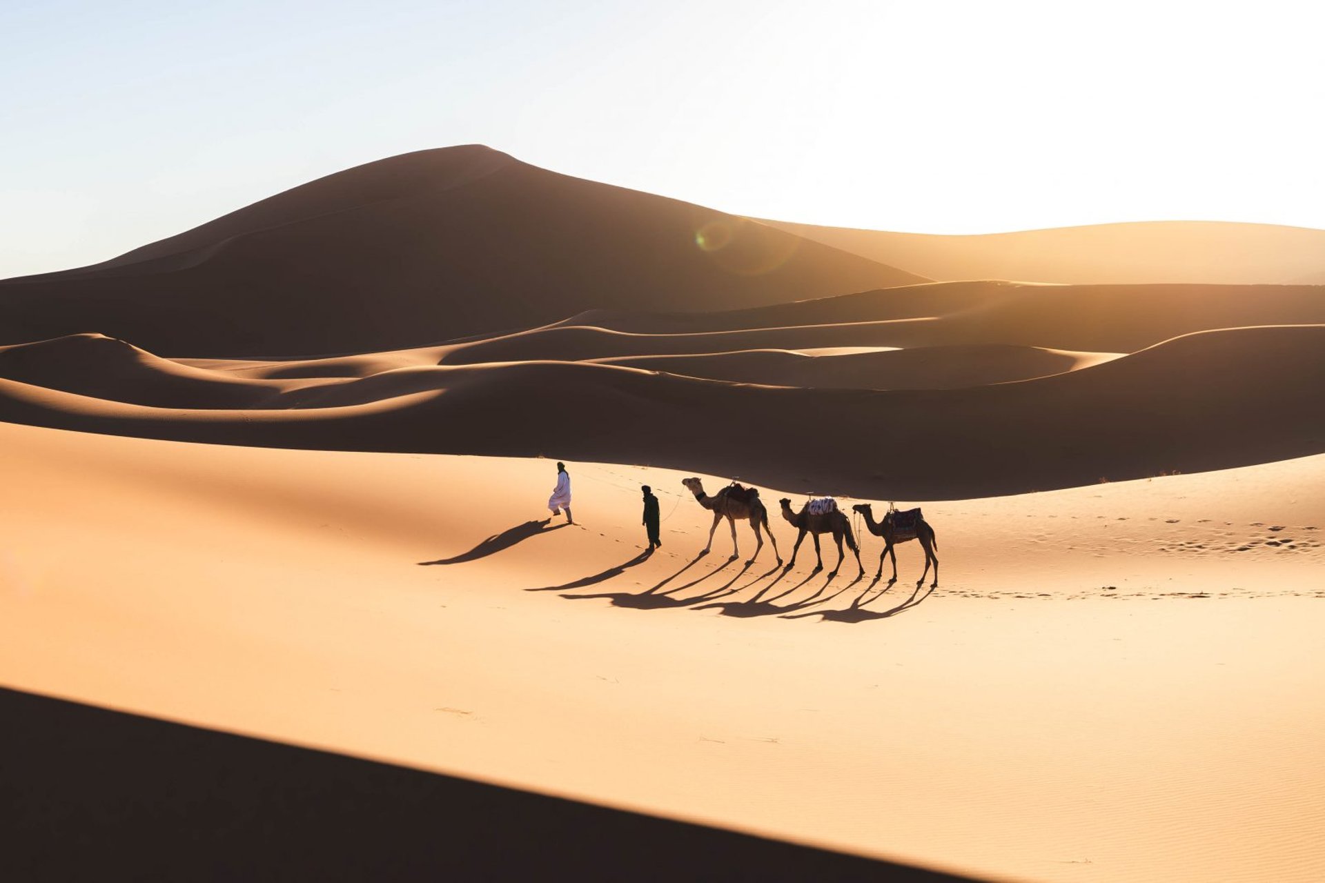 Chigaga Dunes -  Walking with Nomads in  the Moroccan Sahara chigaga desert trekking - trekking in morocco