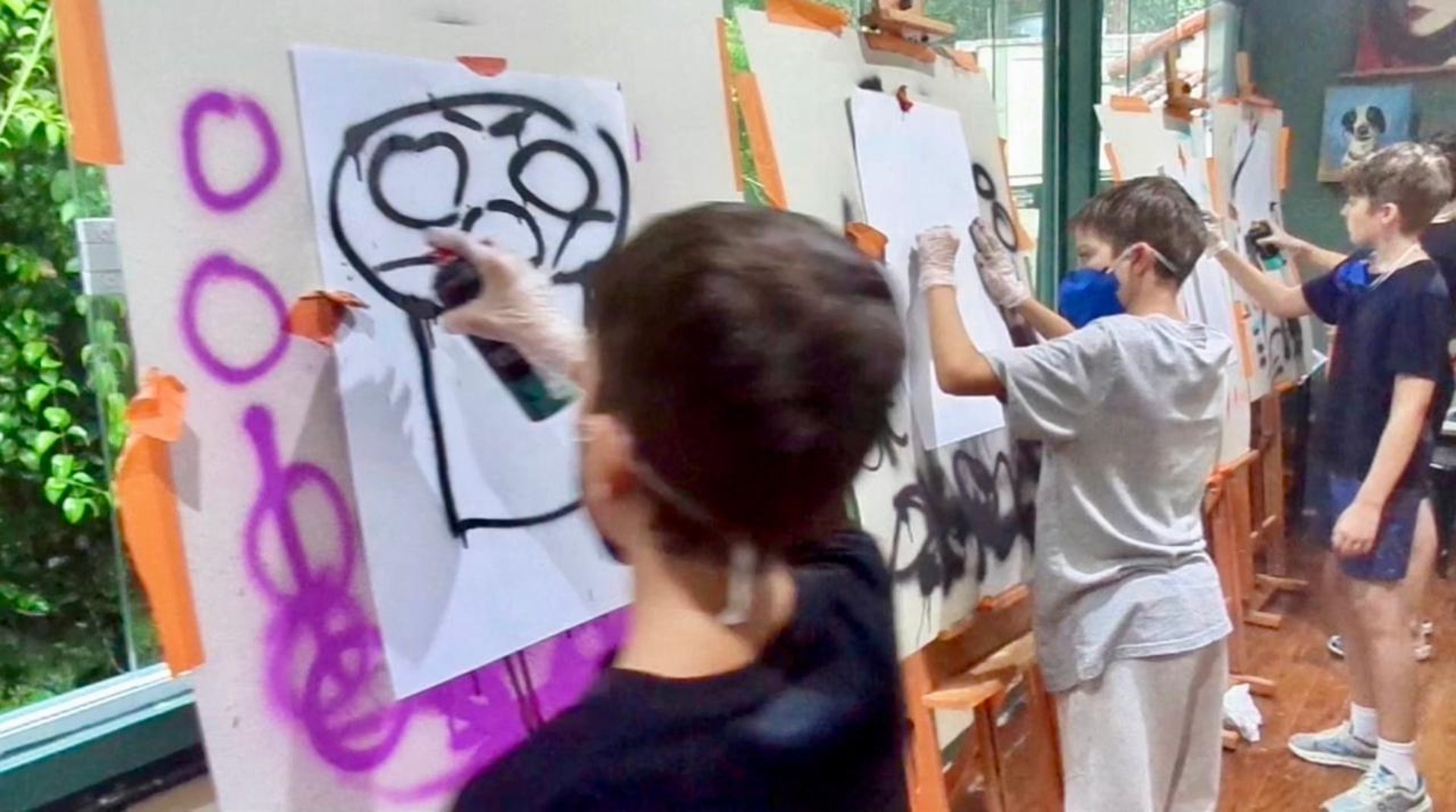 black blue and yellow textile