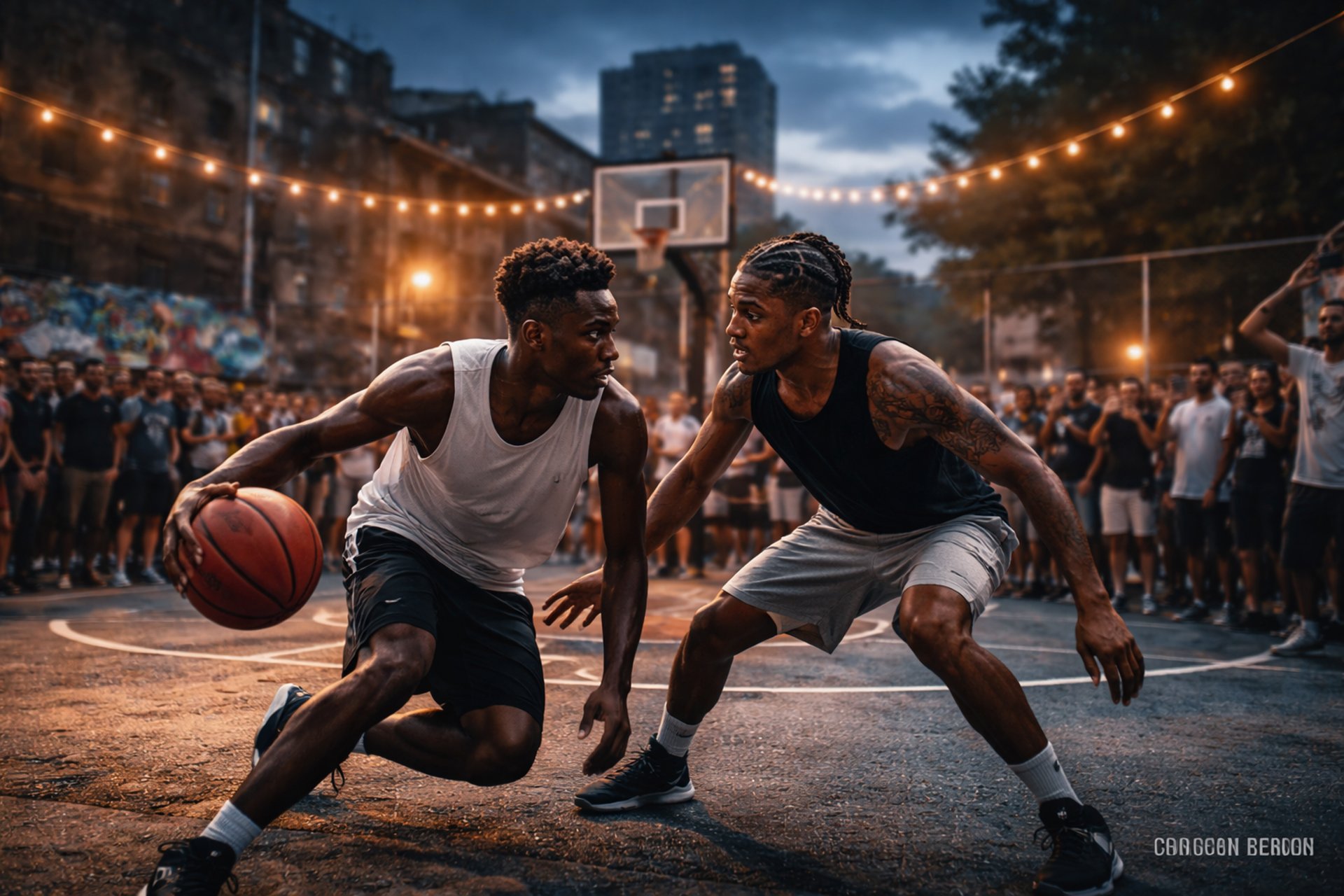 person lying in the middle of basketball court