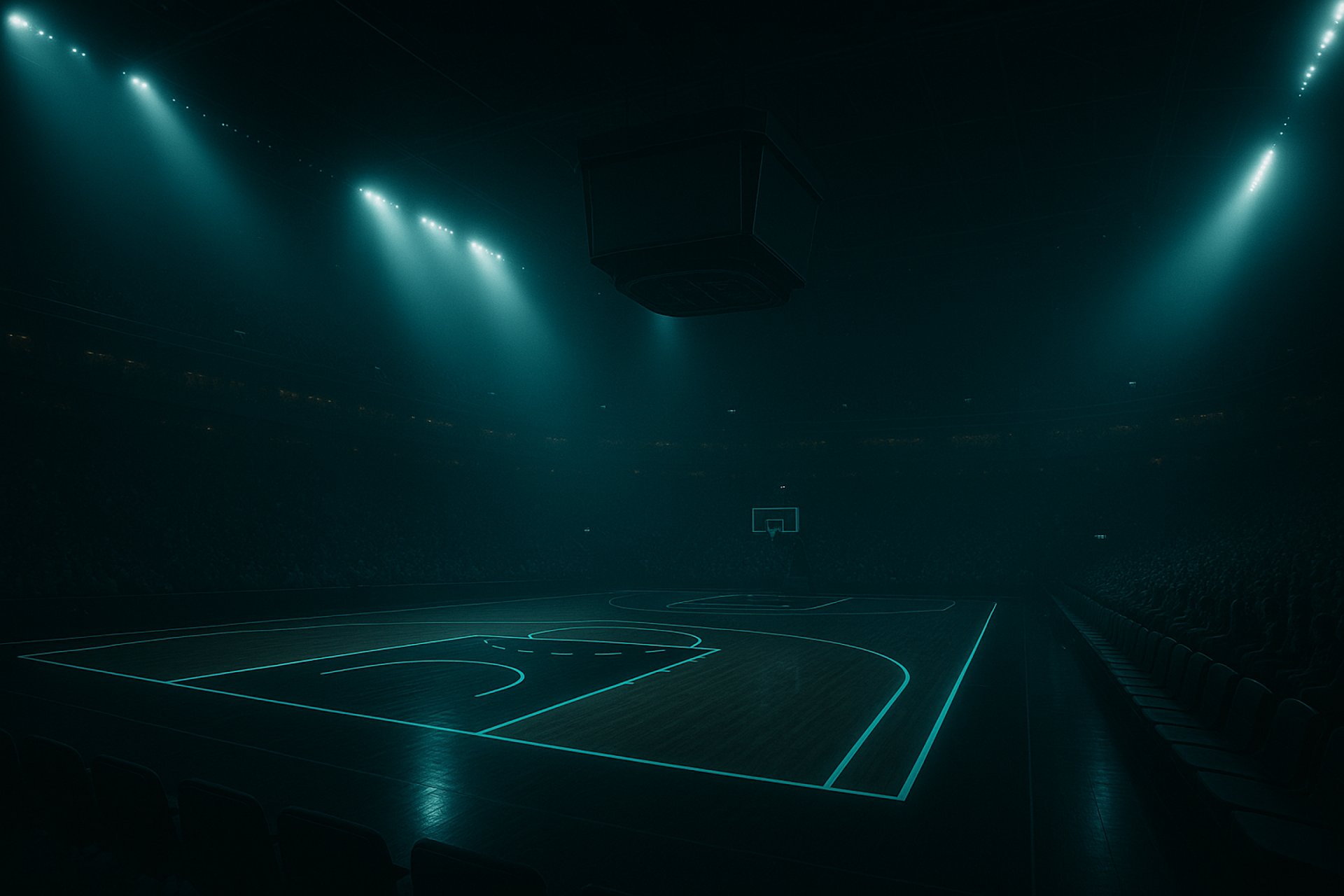 an abstract photo of a curved building with a blue sky in the background