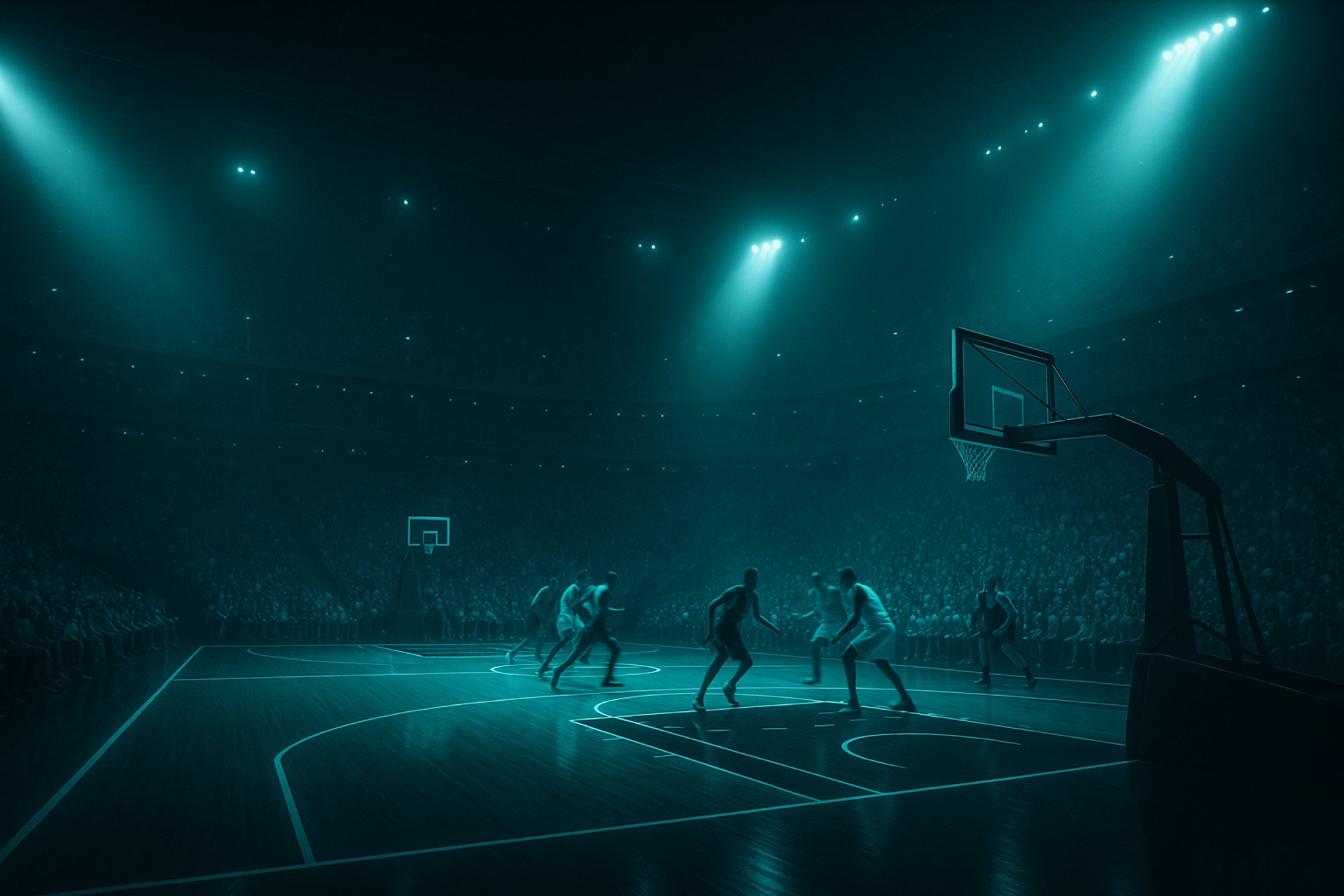 an abstract photo of a curved building with a blue sky in the background