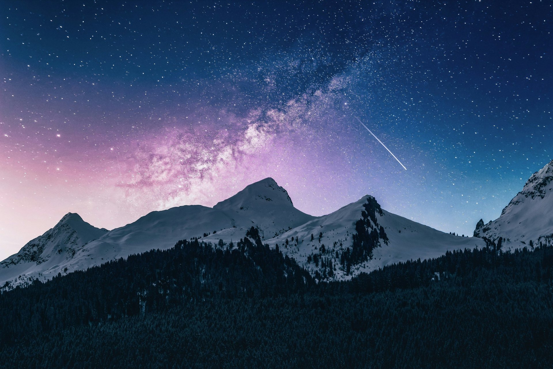 landscape photography of mountain