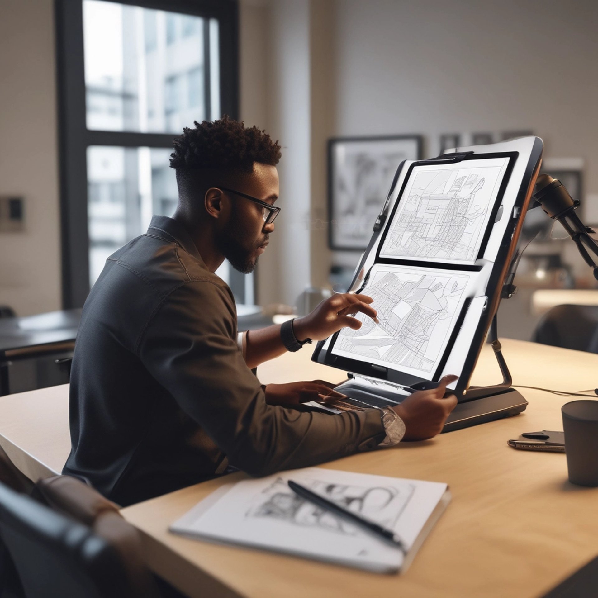 gray computer monitor