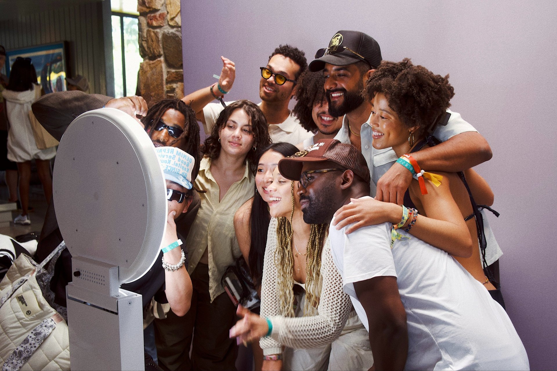 A group of people standing next to each other