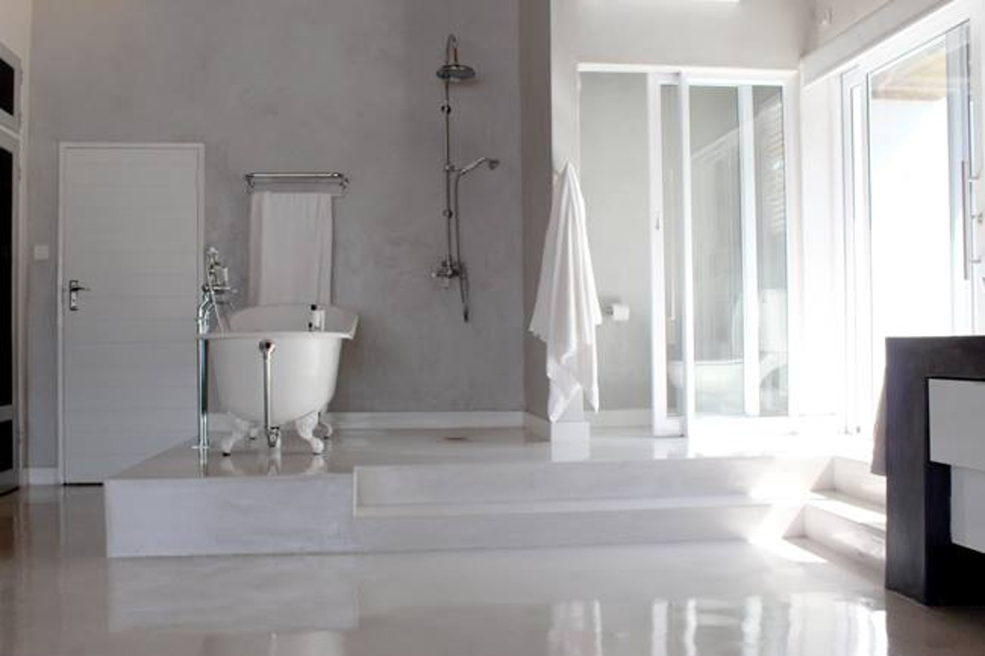 seamless cement floor, high-performance micro-topping for commercial and residential by Tswanacrete Botswana