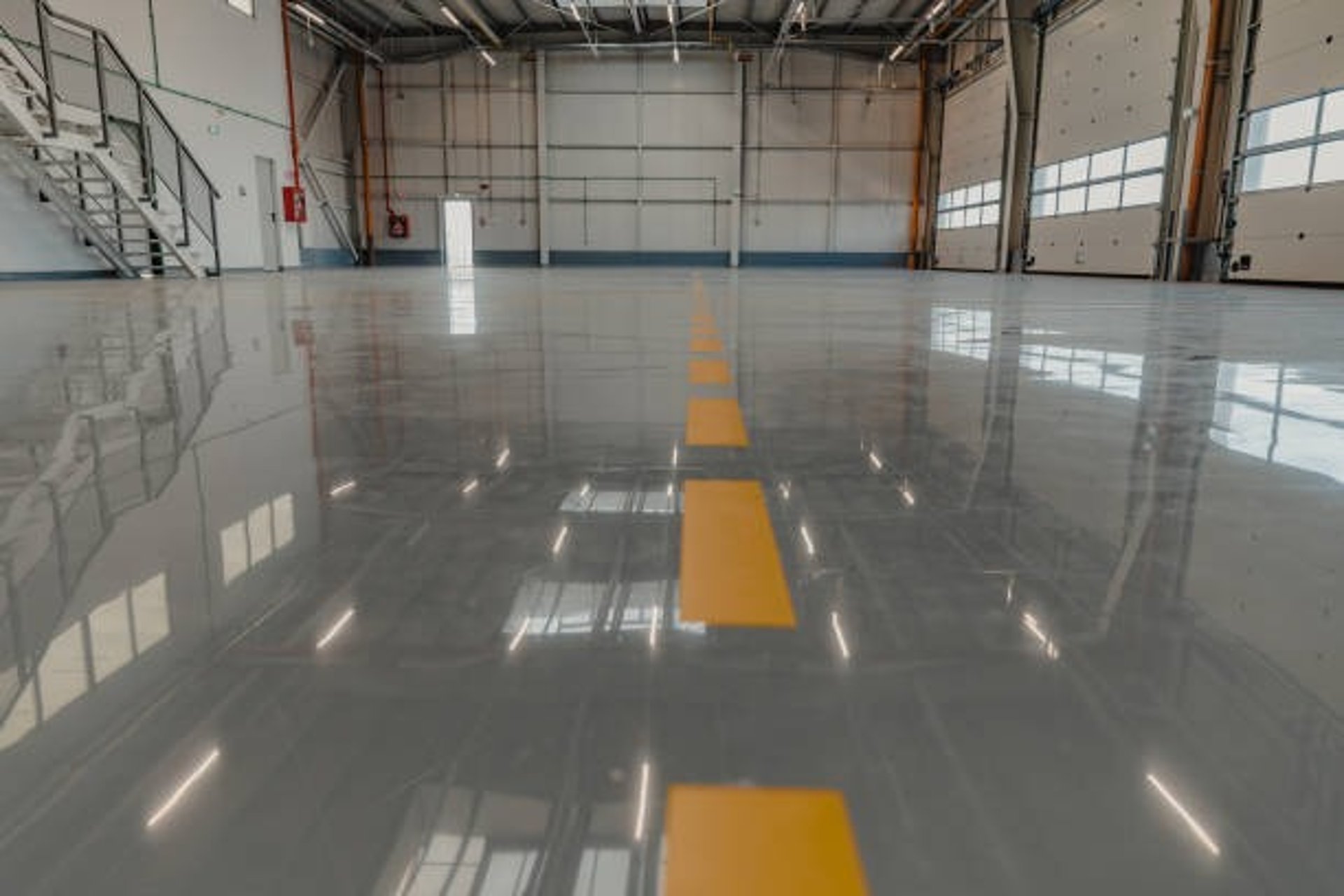 Custom epoxy flooring solutions by Tswanacrete Botswana, designed for factories, workshops, and production facilities