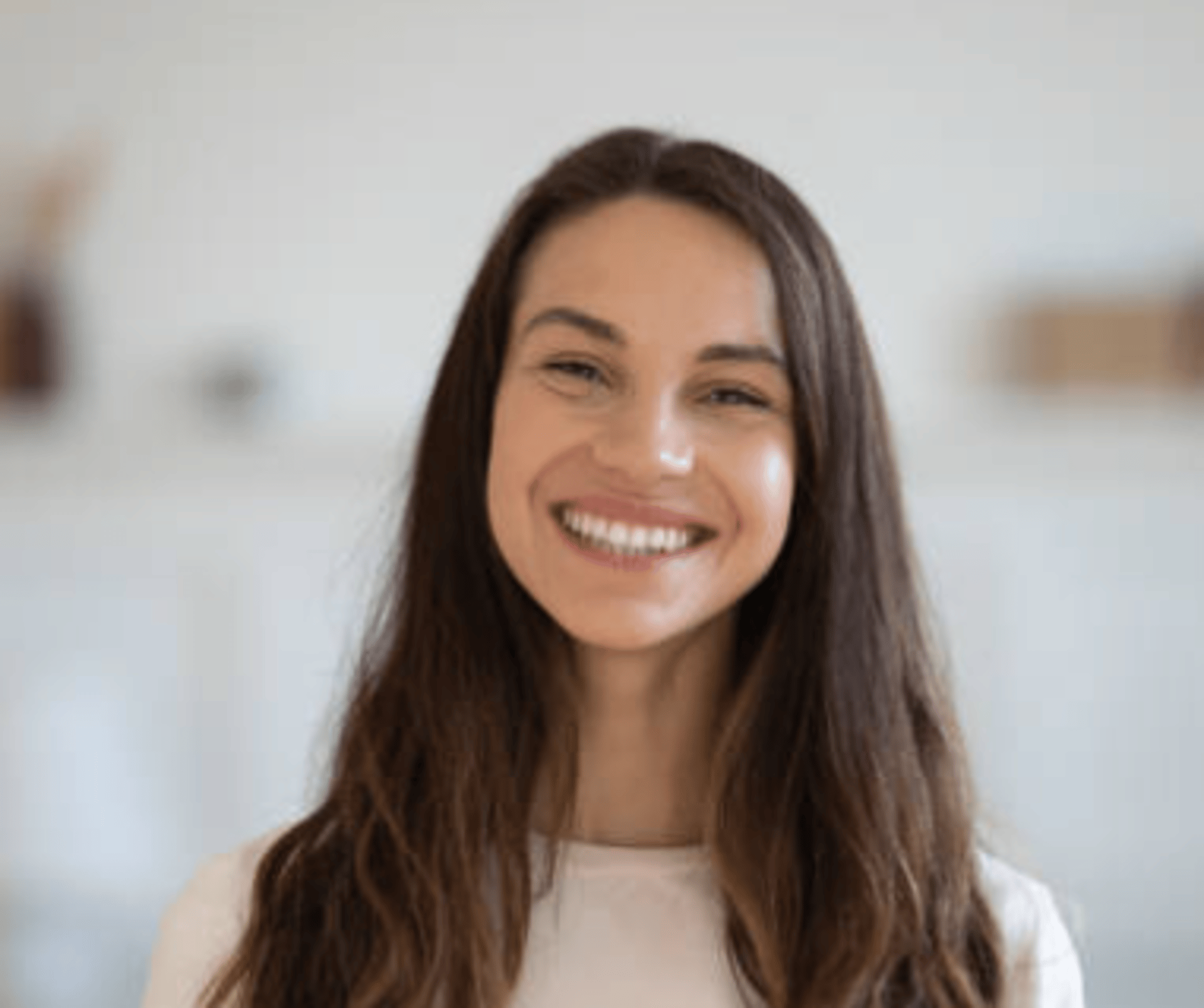a woman holding a phone