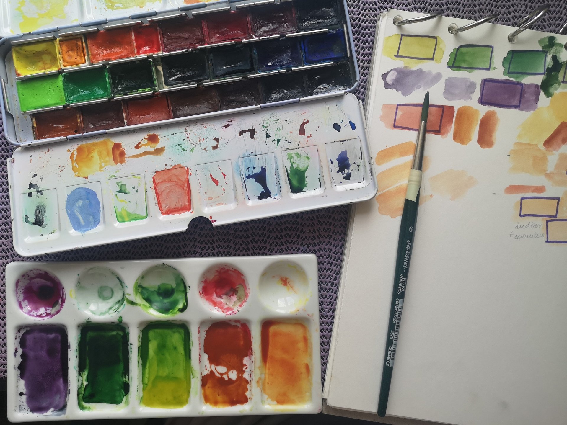 black blue and yellow textile