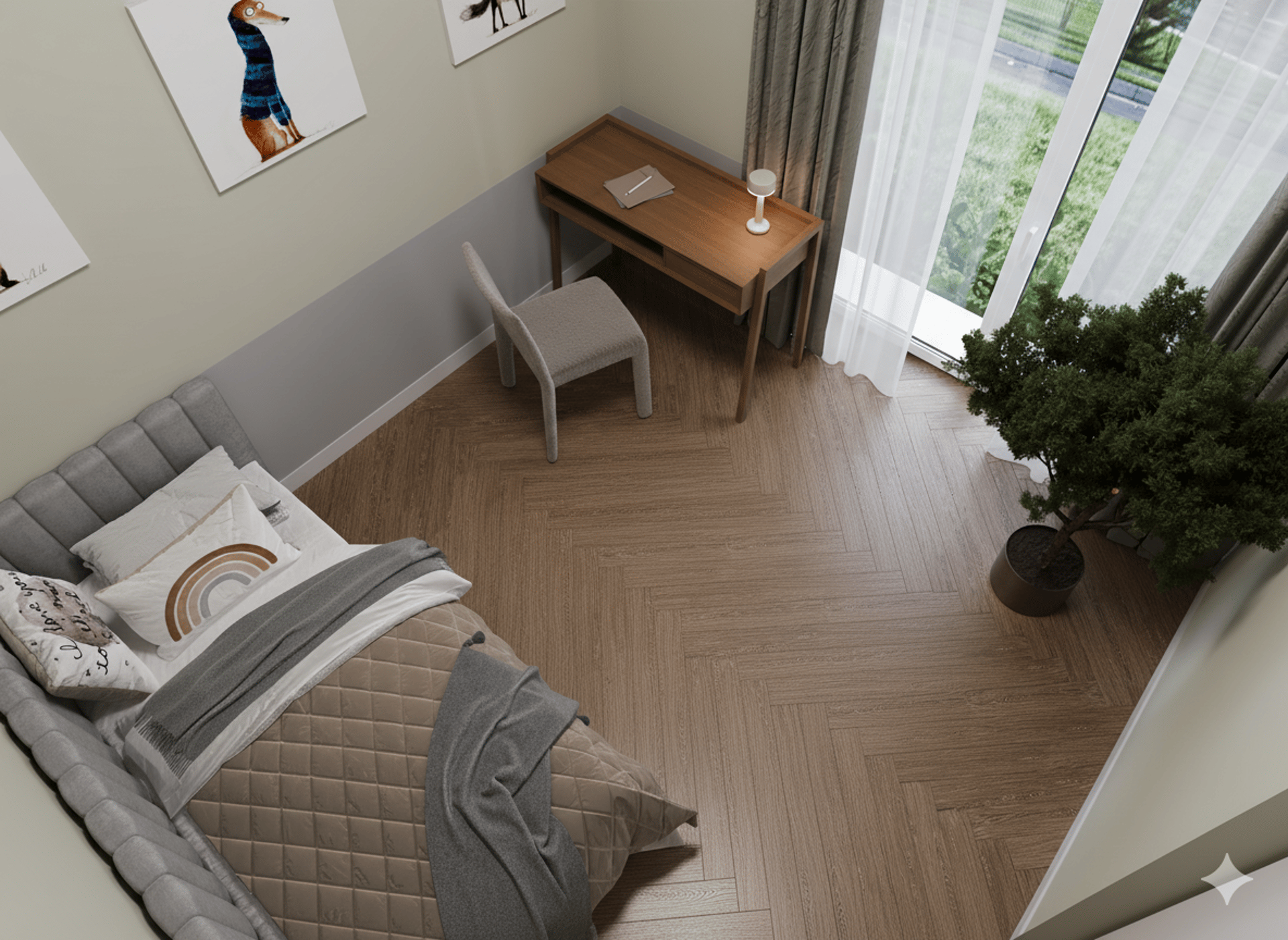 an abstract photo of a curved building with a blue sky in the background