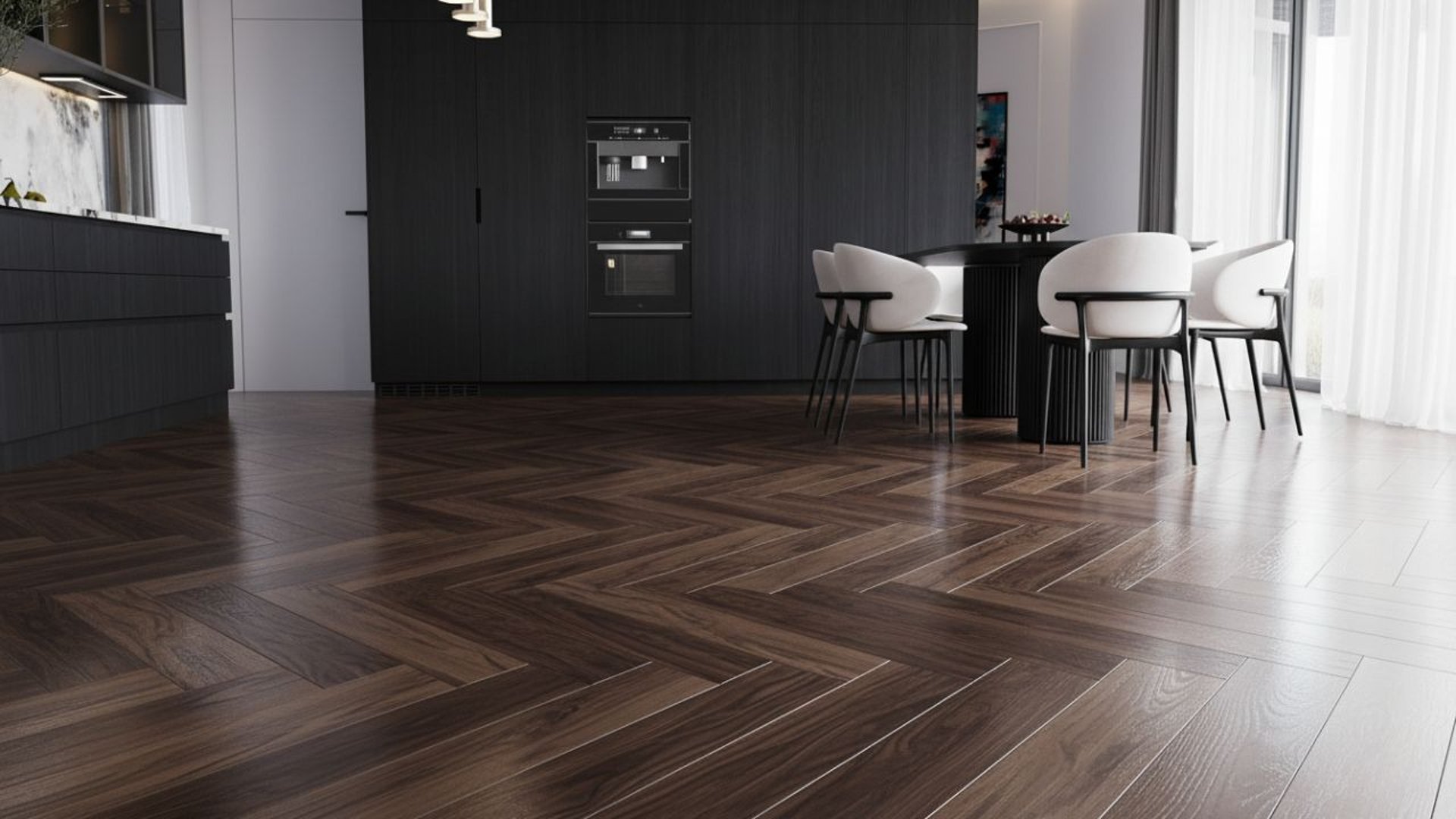 an abstract photo of a curved building with a blue sky in the background