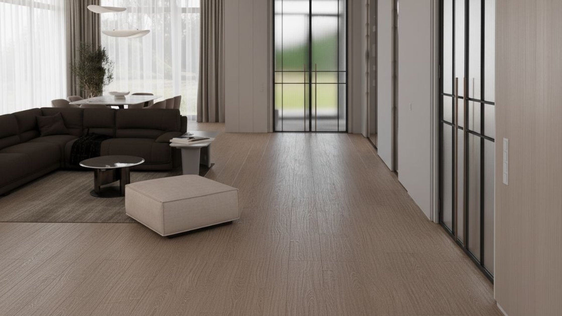 an abstract photo of a curved building with a blue sky in the background