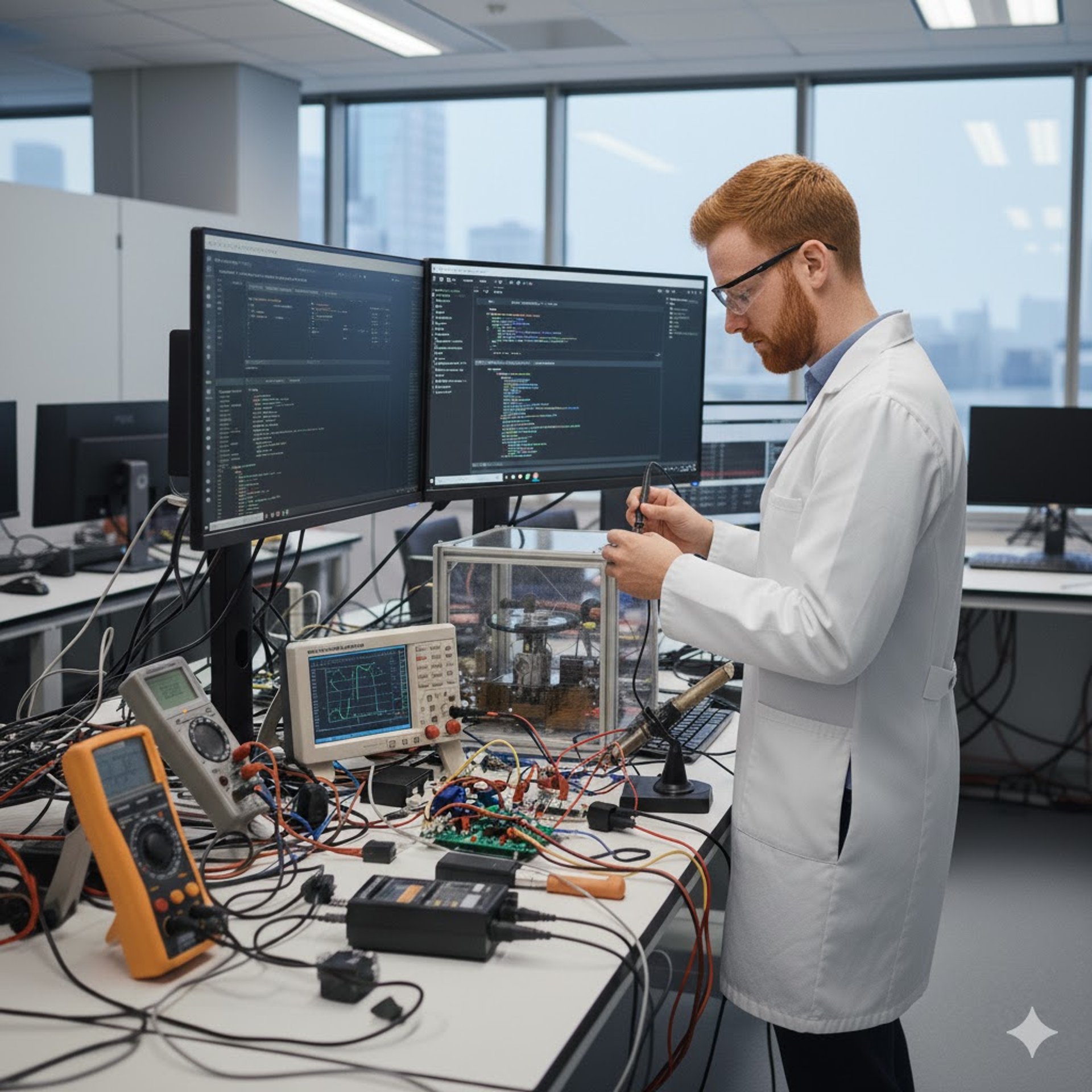 The control panel of a train car