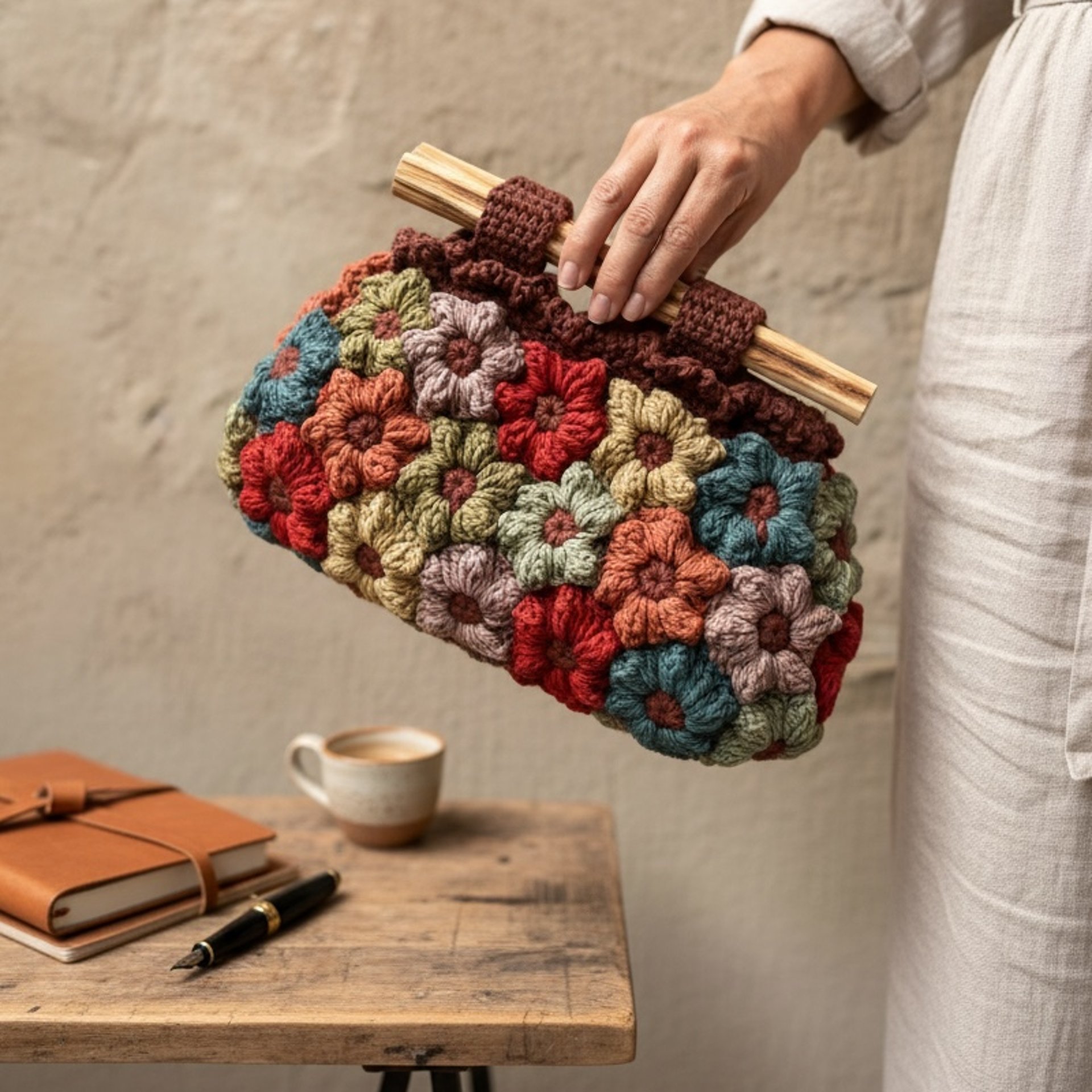 bolsa nature em croche de alta moda por vivian lazar