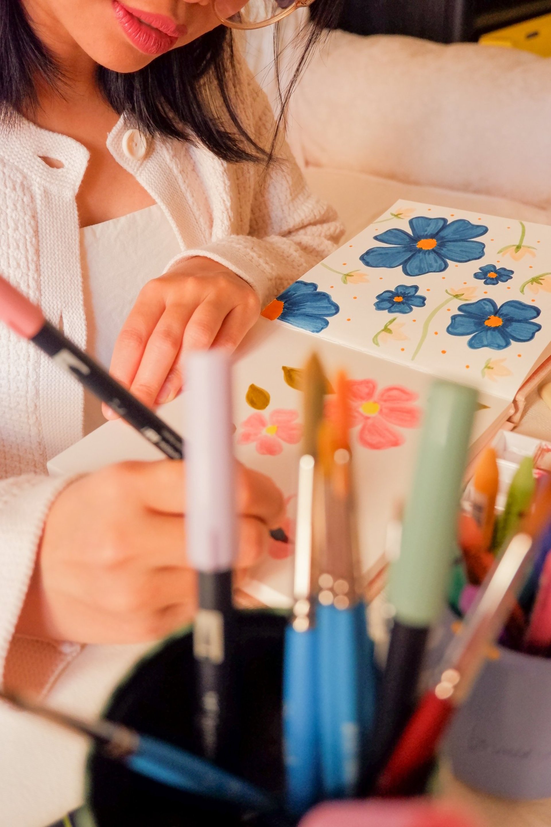black blue and yellow textile