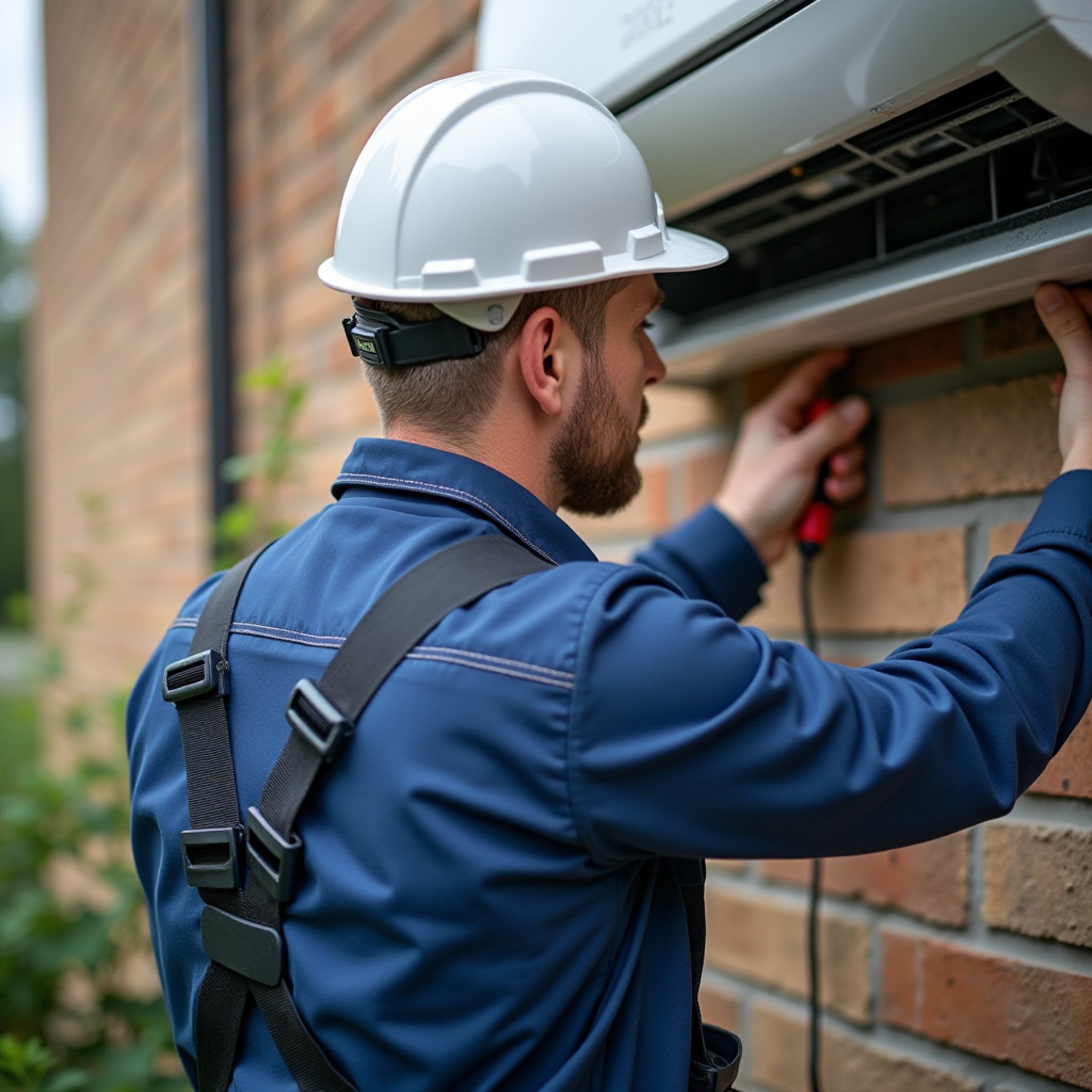 White air conditioner unit displaying 22 degrees