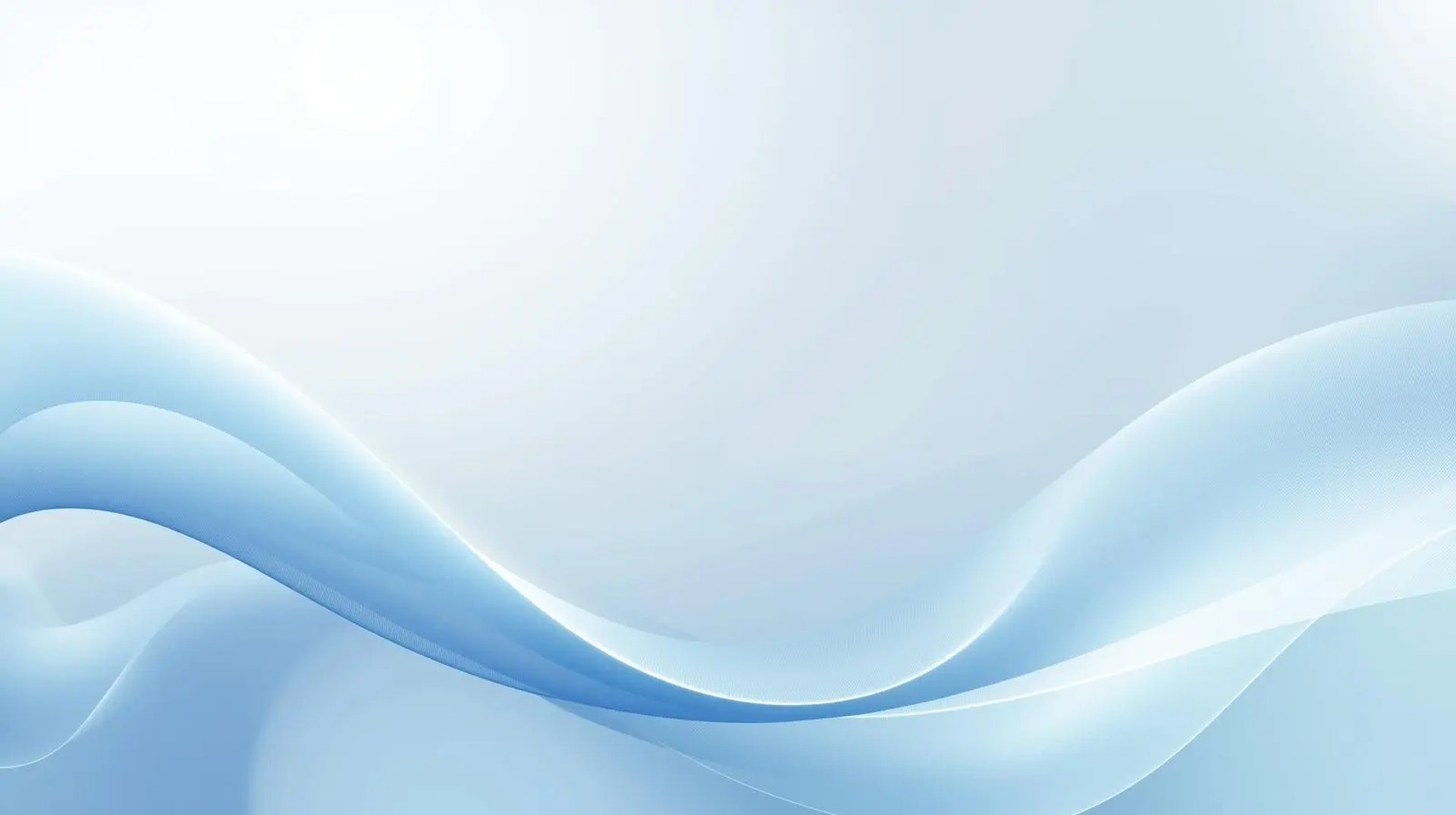 Minimalistic apstract gradient back ground in blue and white soft light effects smooth flowing shapes modern corporate style
