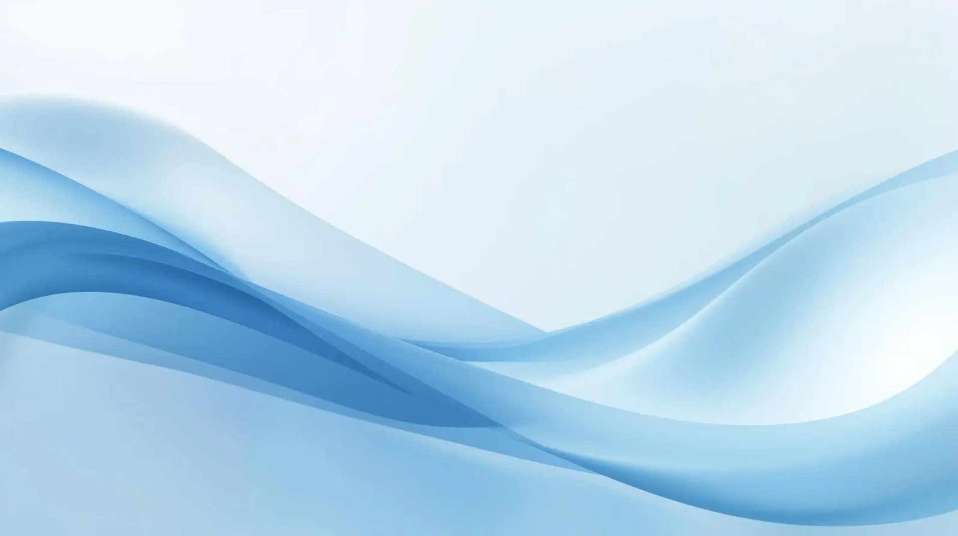 Minimalistic apstract gradient back ground in blue and white soft light effects smooth flowing shapes modern corporate style