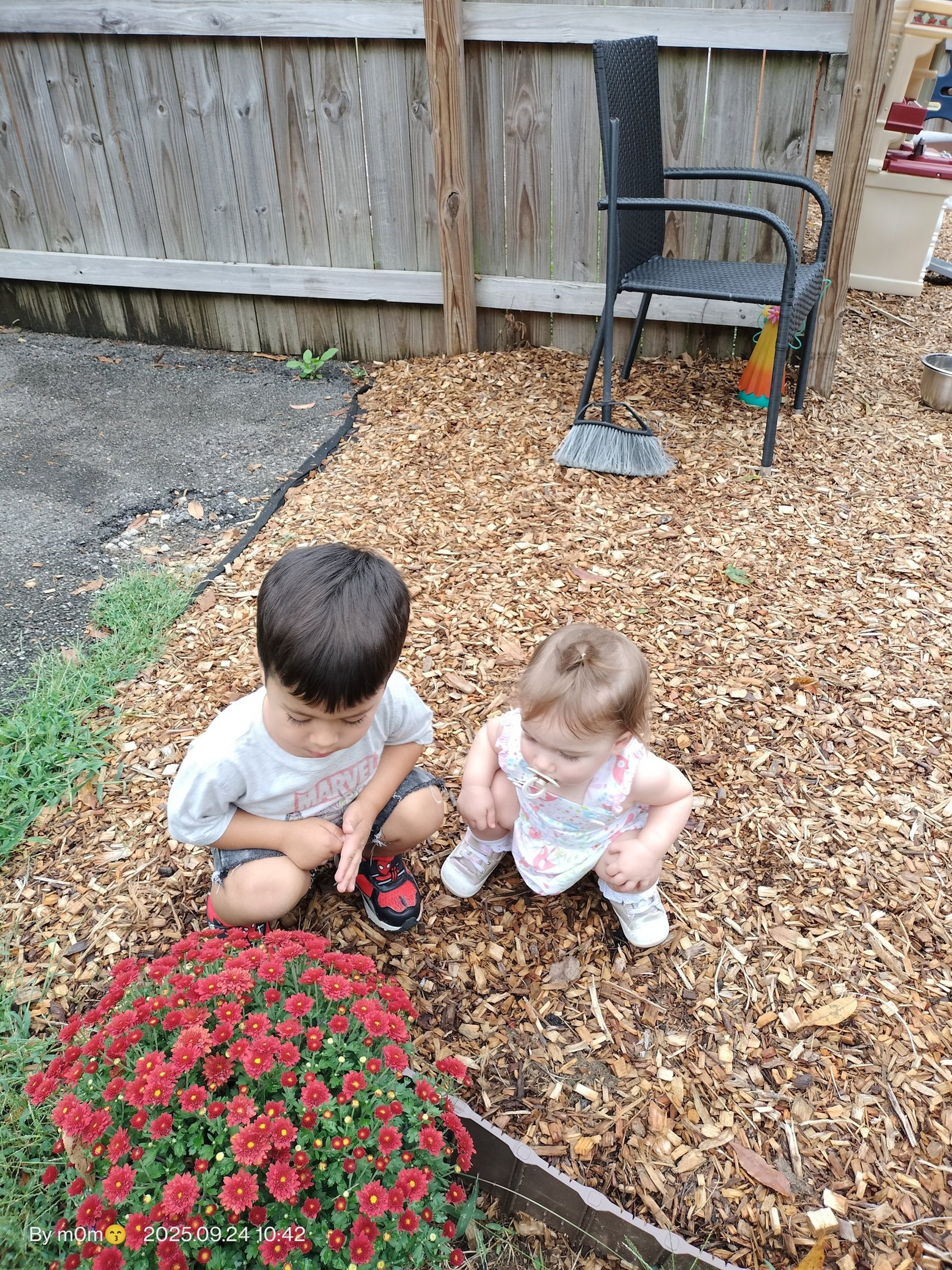 a group of children playing in a play area