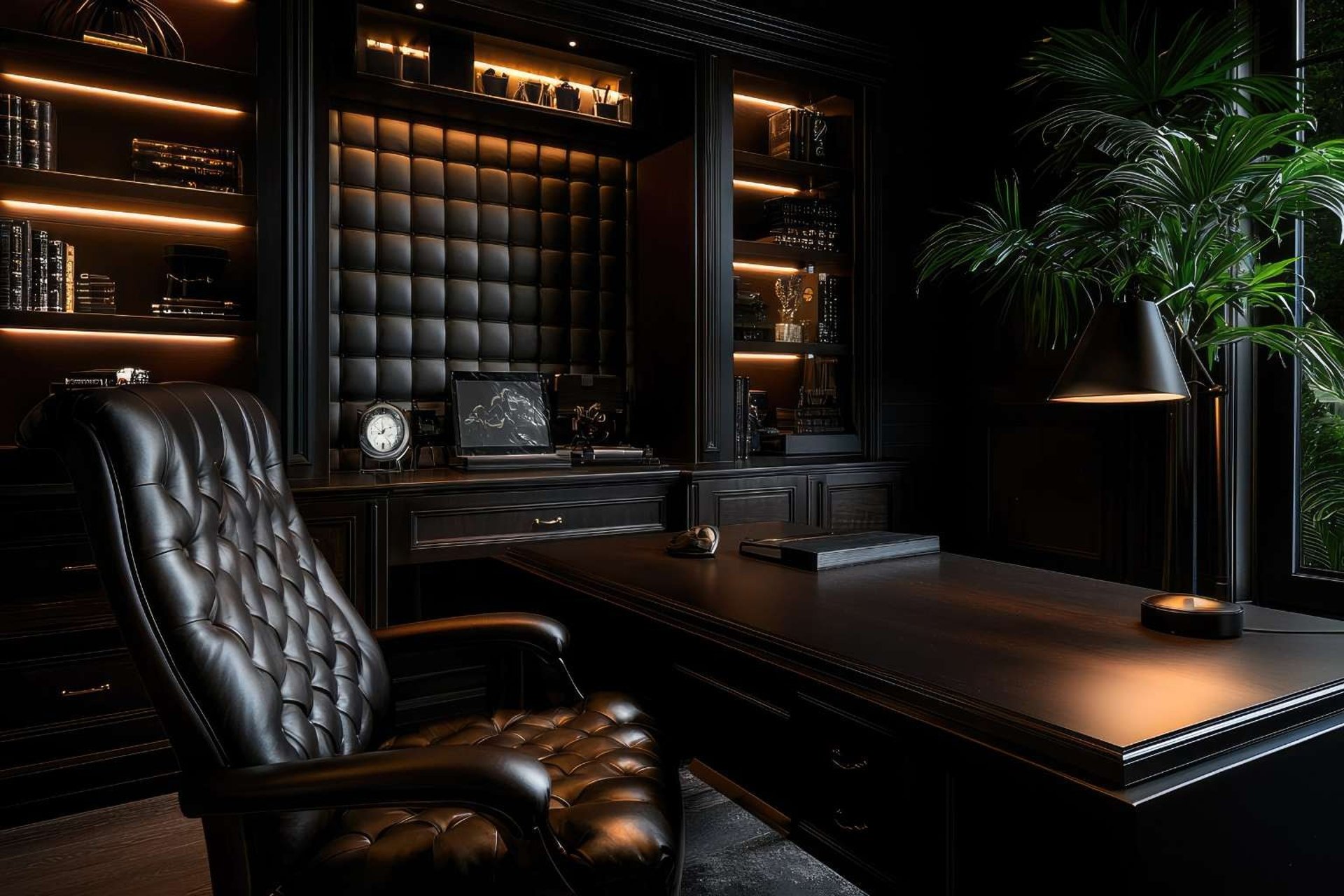 a stained glass lamp hanging from the side of a wall